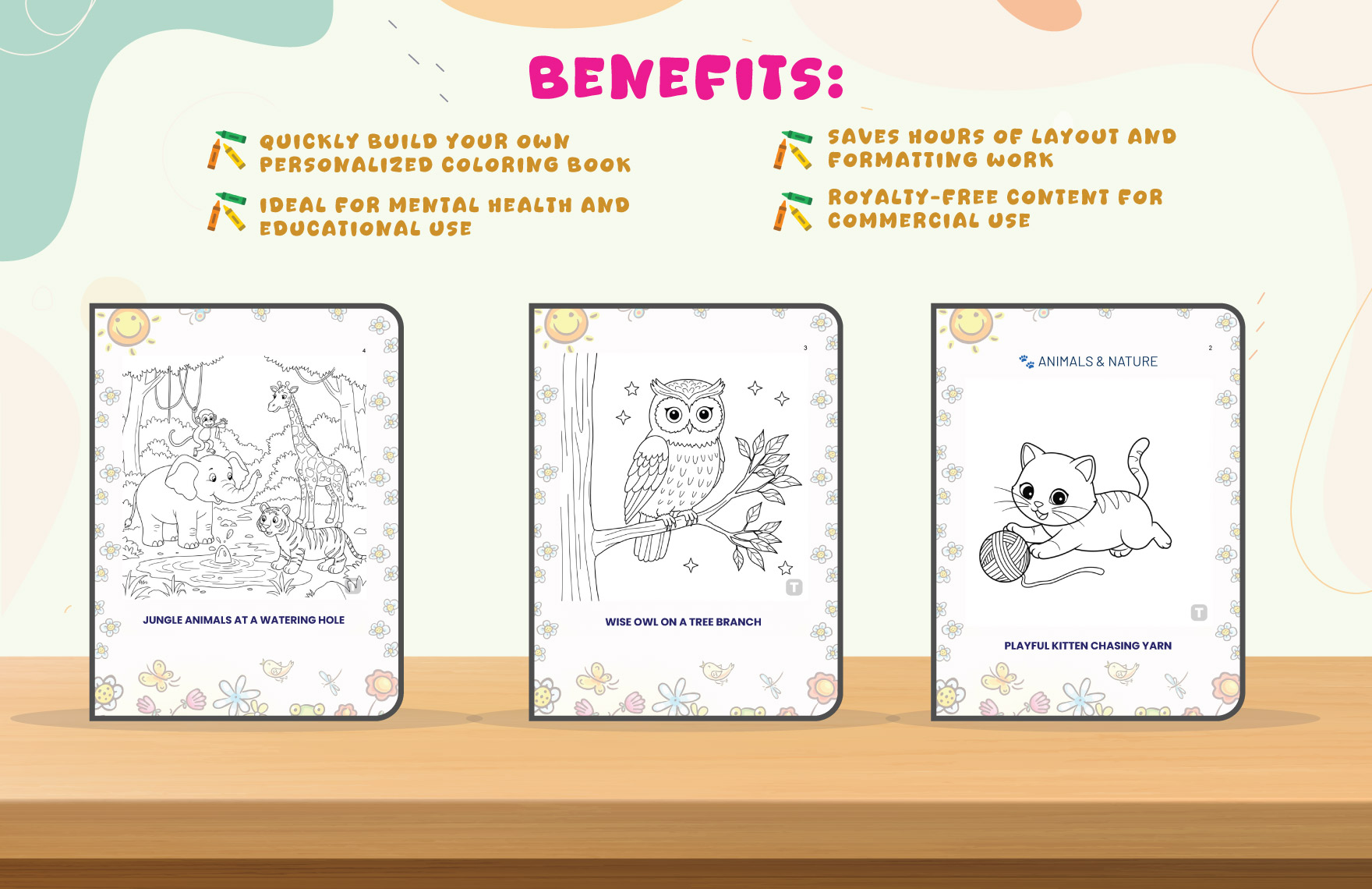 Printable Coloring Book Template