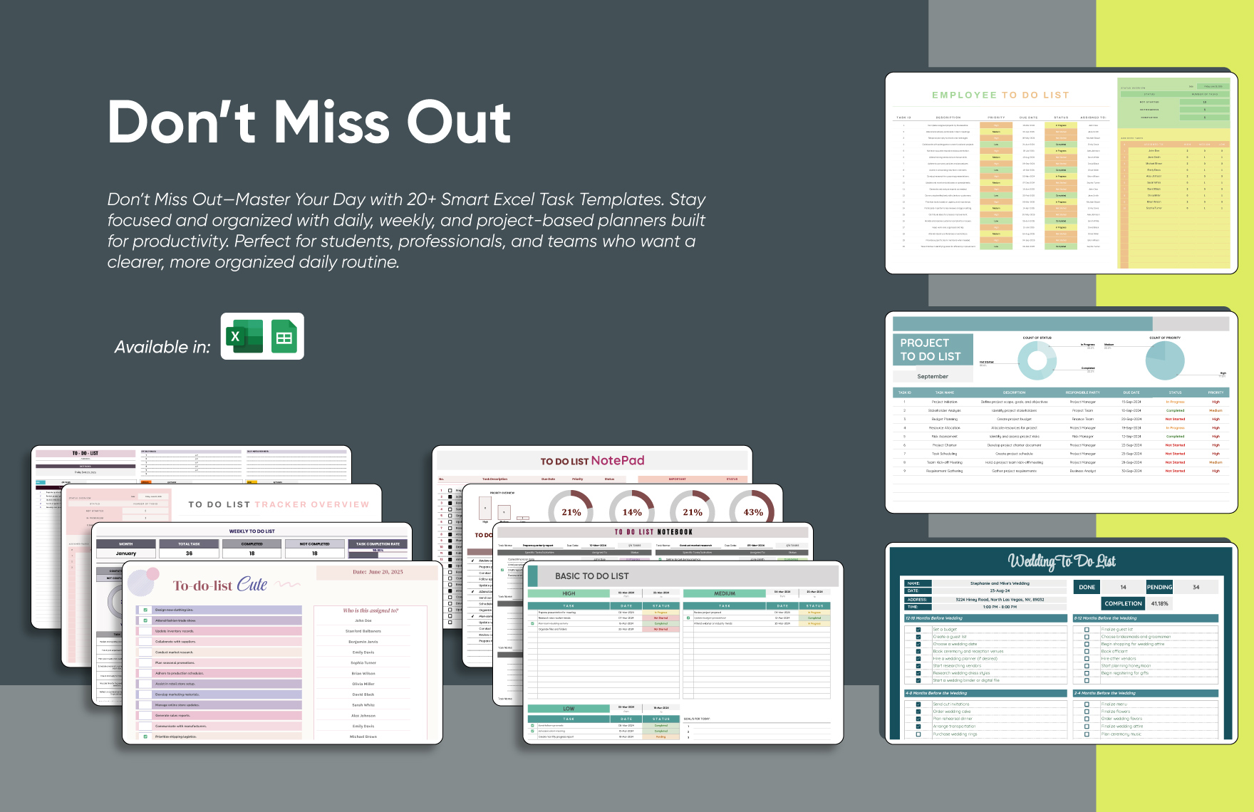 20+ Task & To-Do Mega Pack Bundle