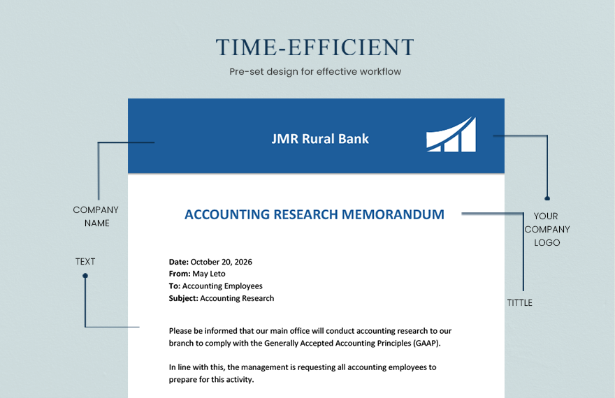 Accounting Research Memo Template