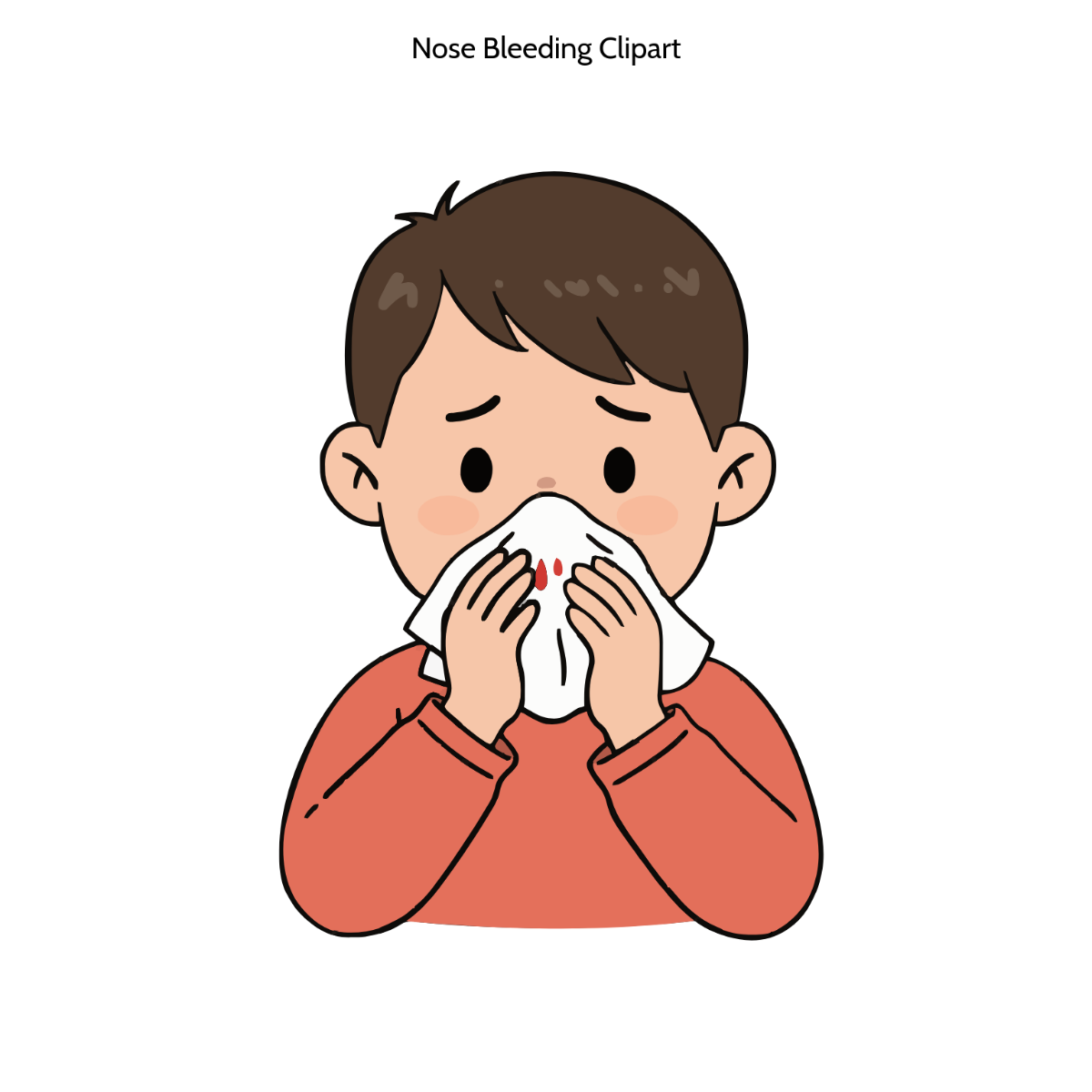 Nose Bleeding Clipart