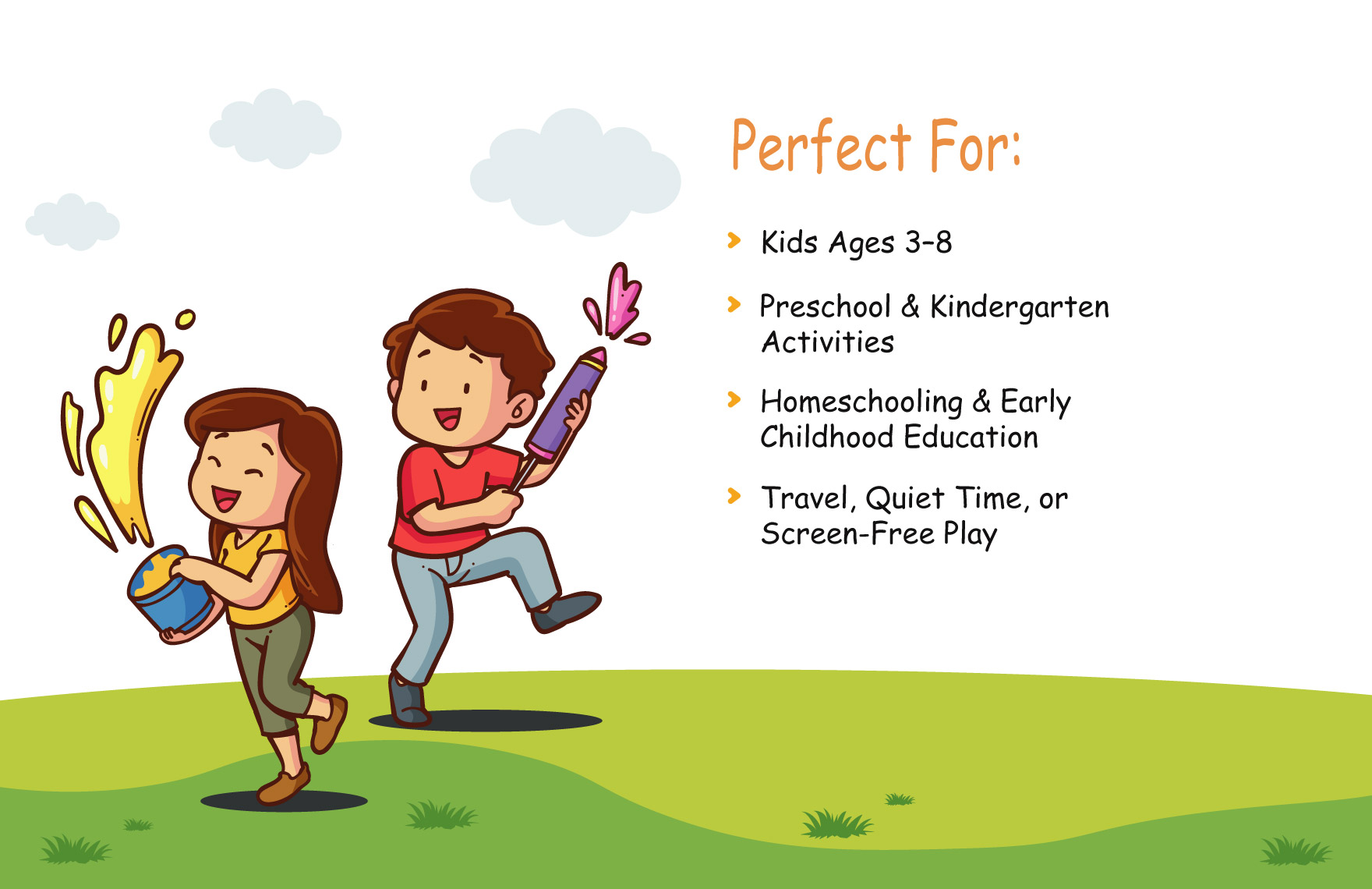 Educational Coloring Book Template