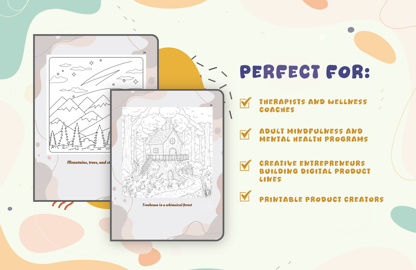 Adult Coloring Book Template