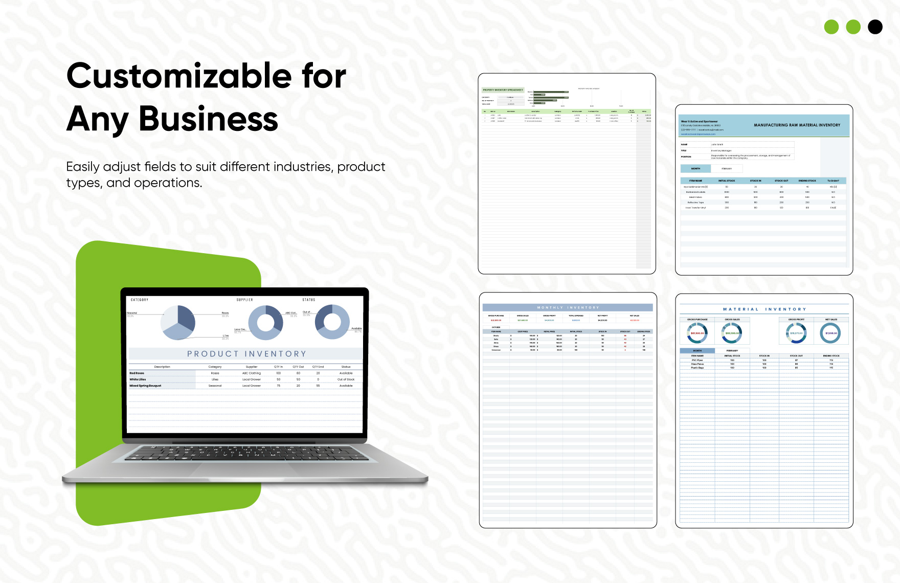 20+ Inventory Control Master Template Bundle