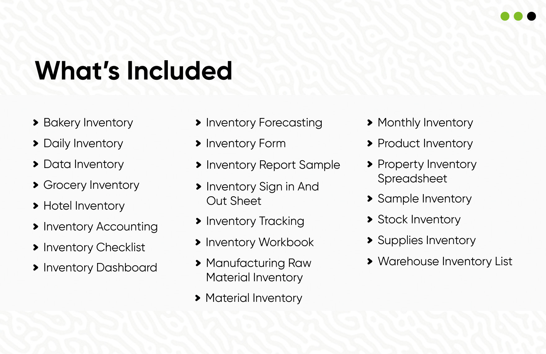 20+ Inventory Control Master Template Bundle