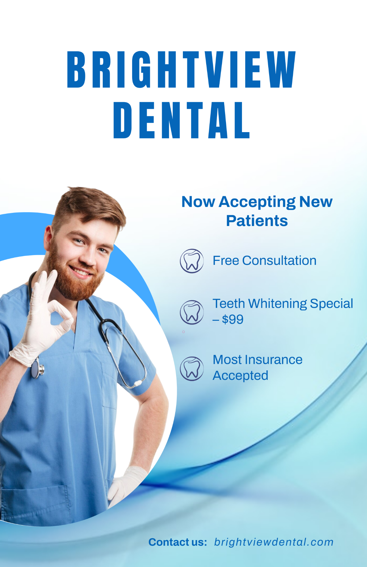 Free Dental Marketing Poster Template
