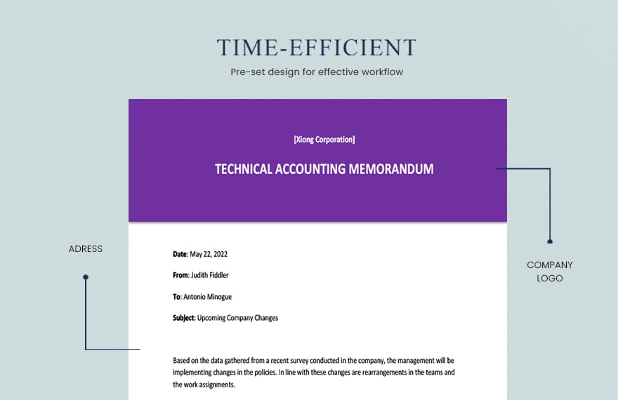 Technical Accounting Memo Template