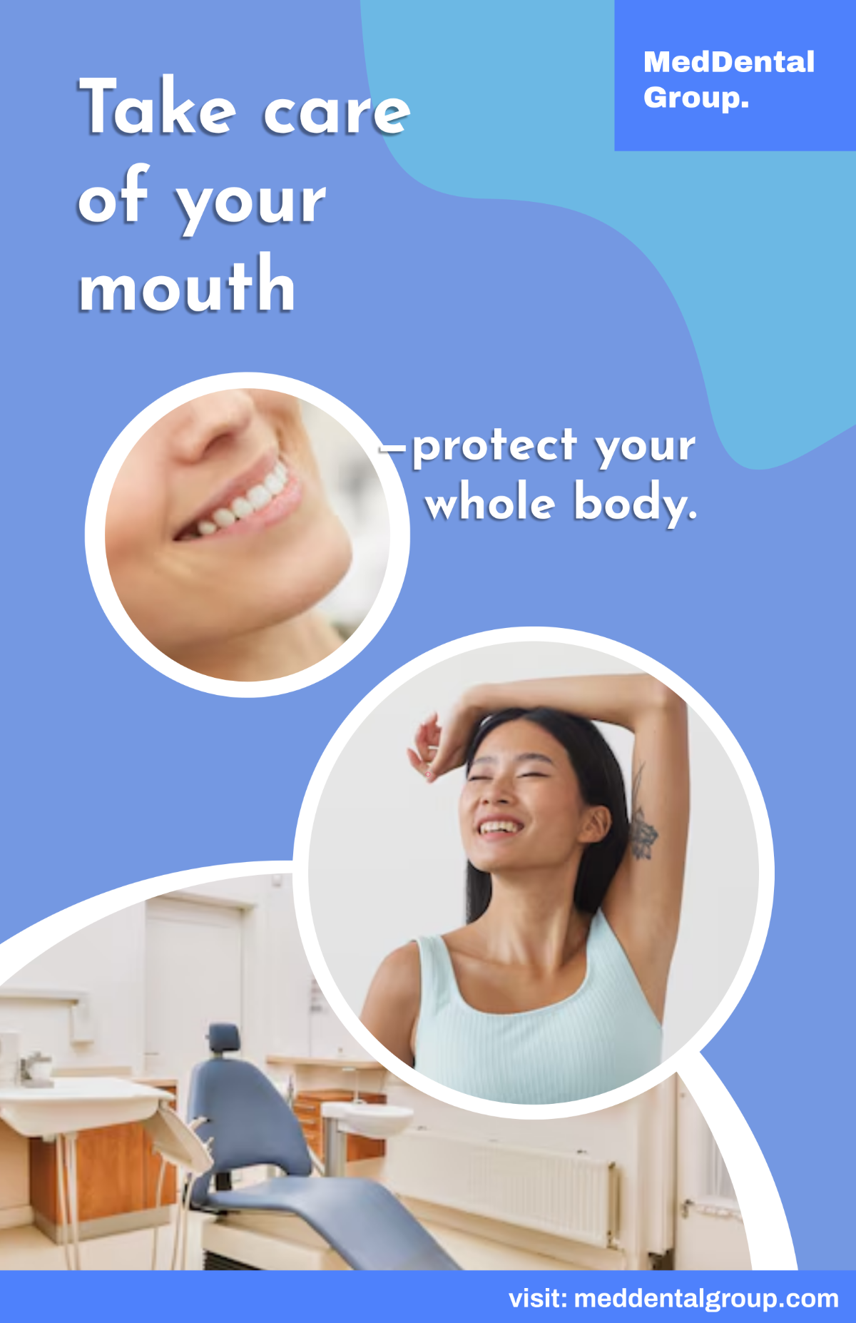 Free Medical Background Dental Poster Template