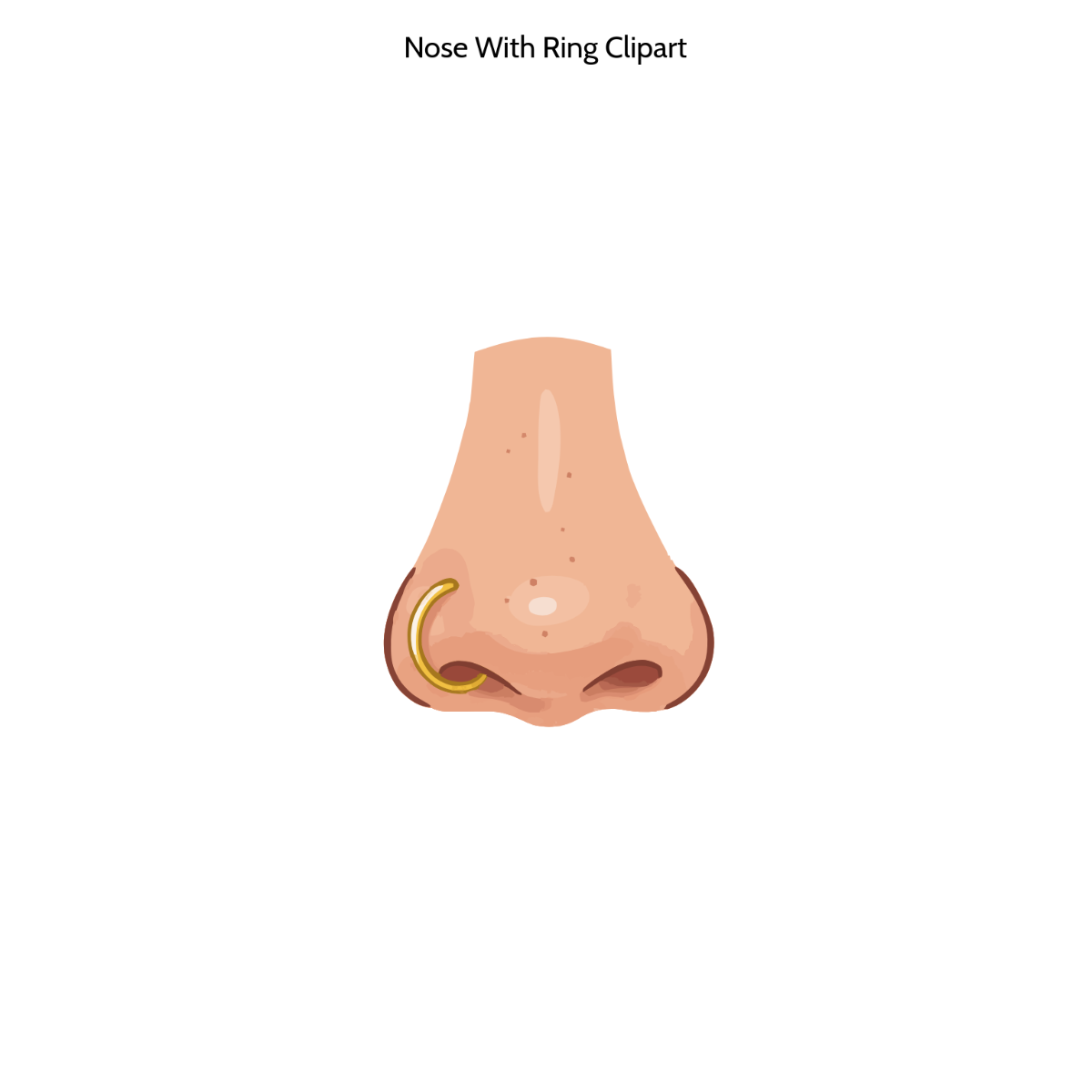 Nose With Ring Clipart