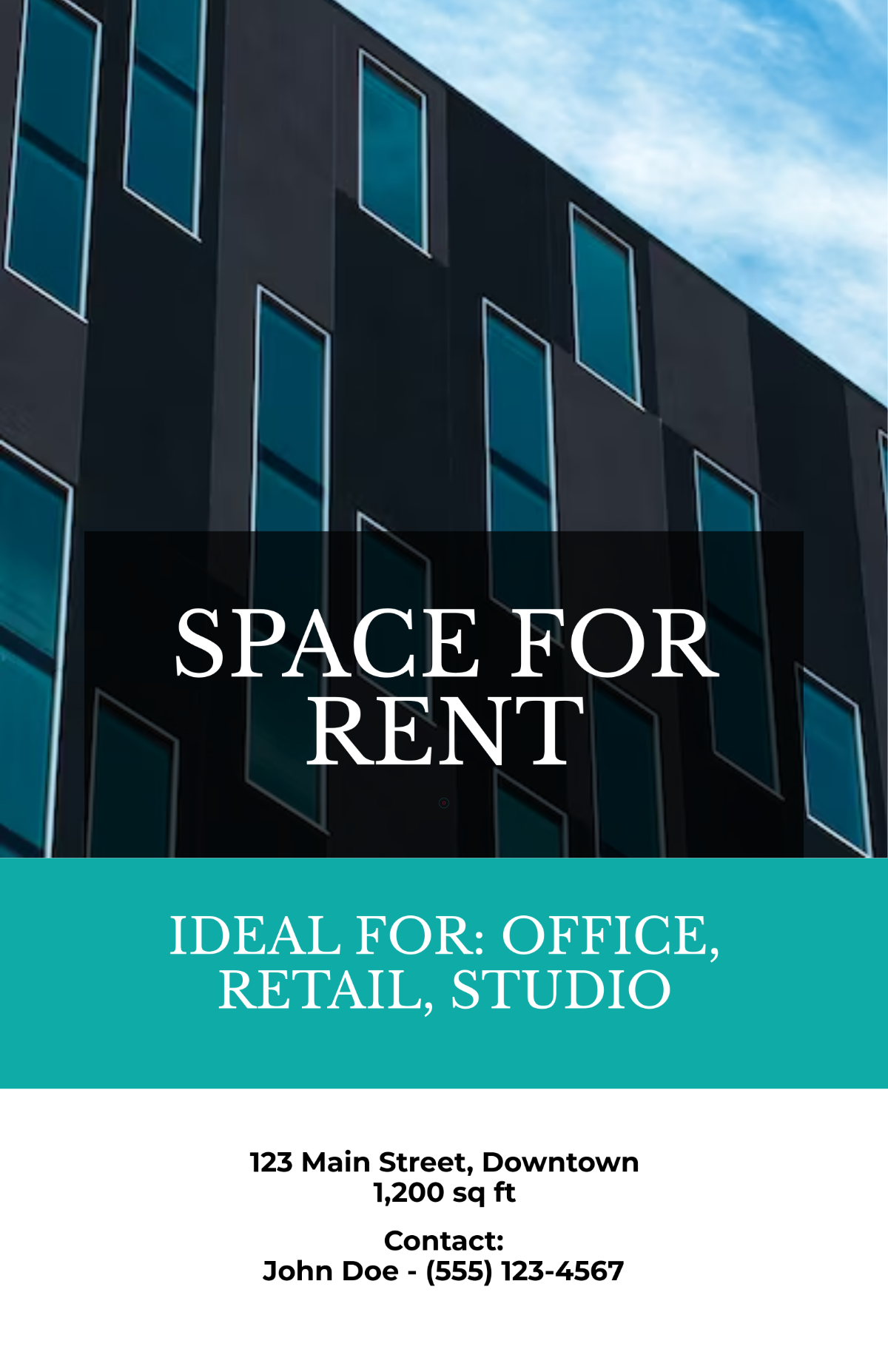 Free Space for Rent Poster Template