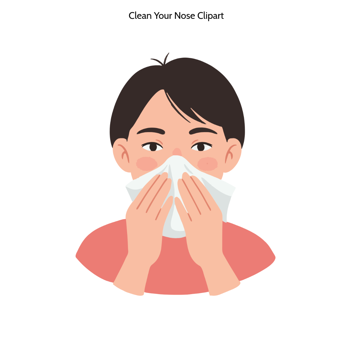 Free Clean Your Nose Clipart Template to Edit Online