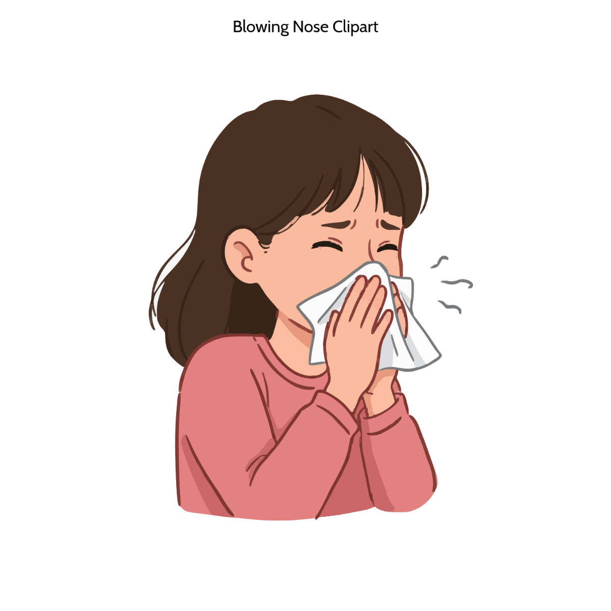 Free Blowing Nose Clipart to Edit Online