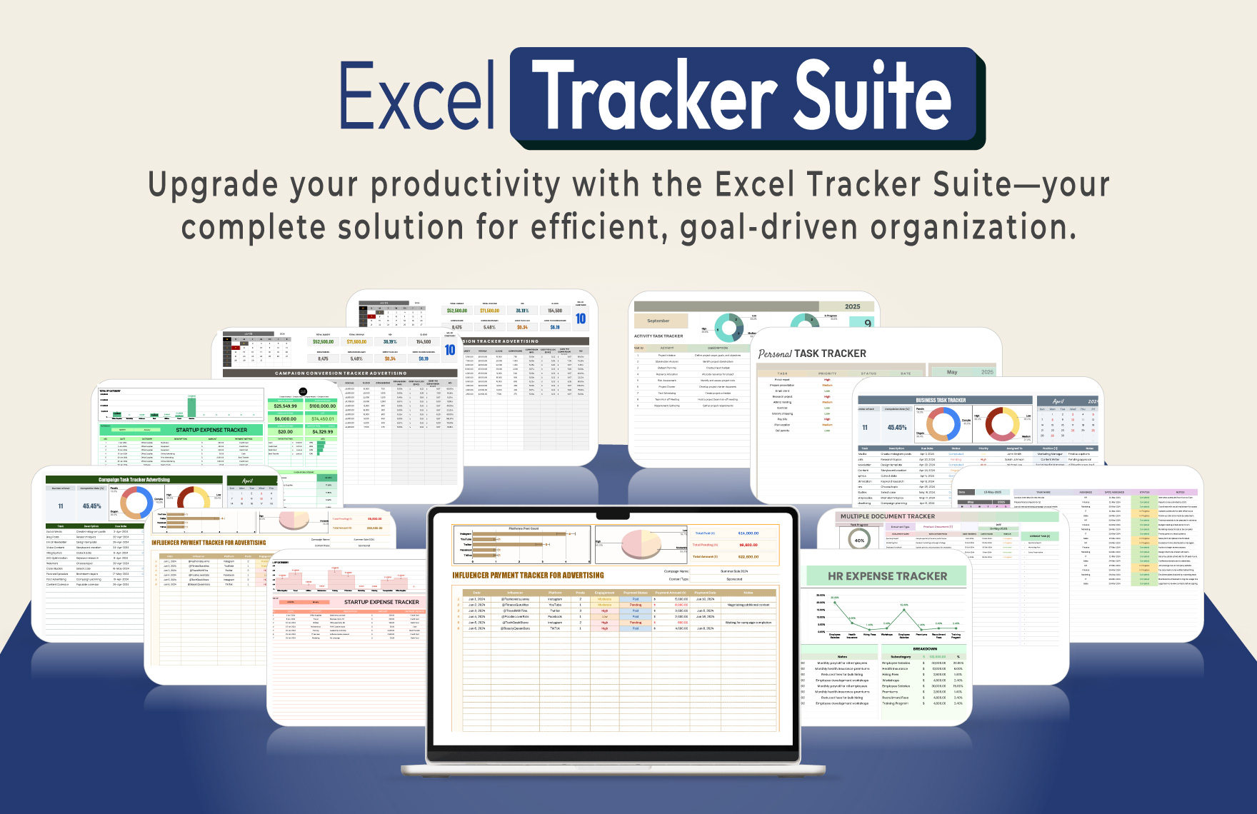 Excel Tracker Suite Template Bundle