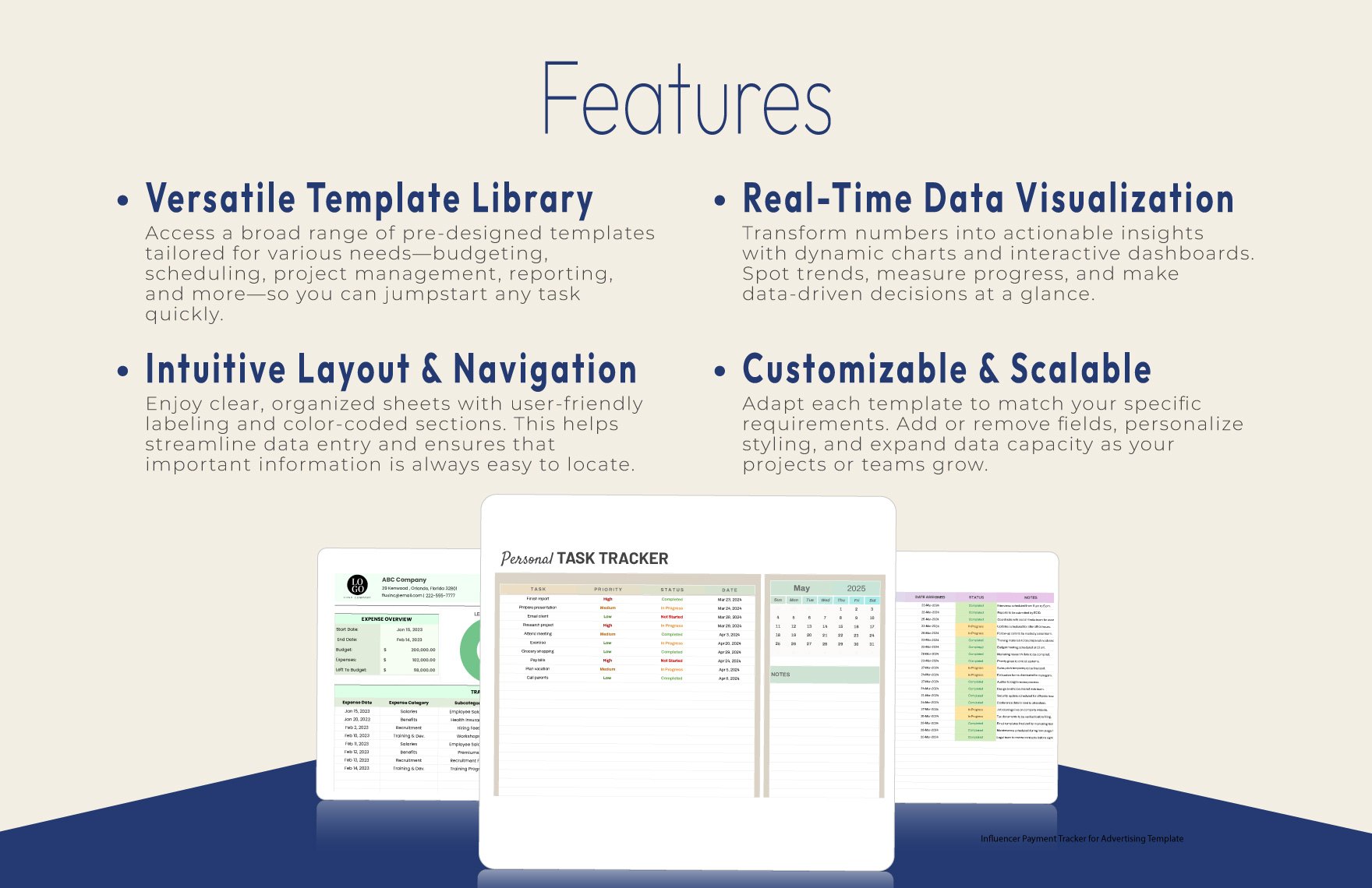 Excel Tracker Suite Template Bundle