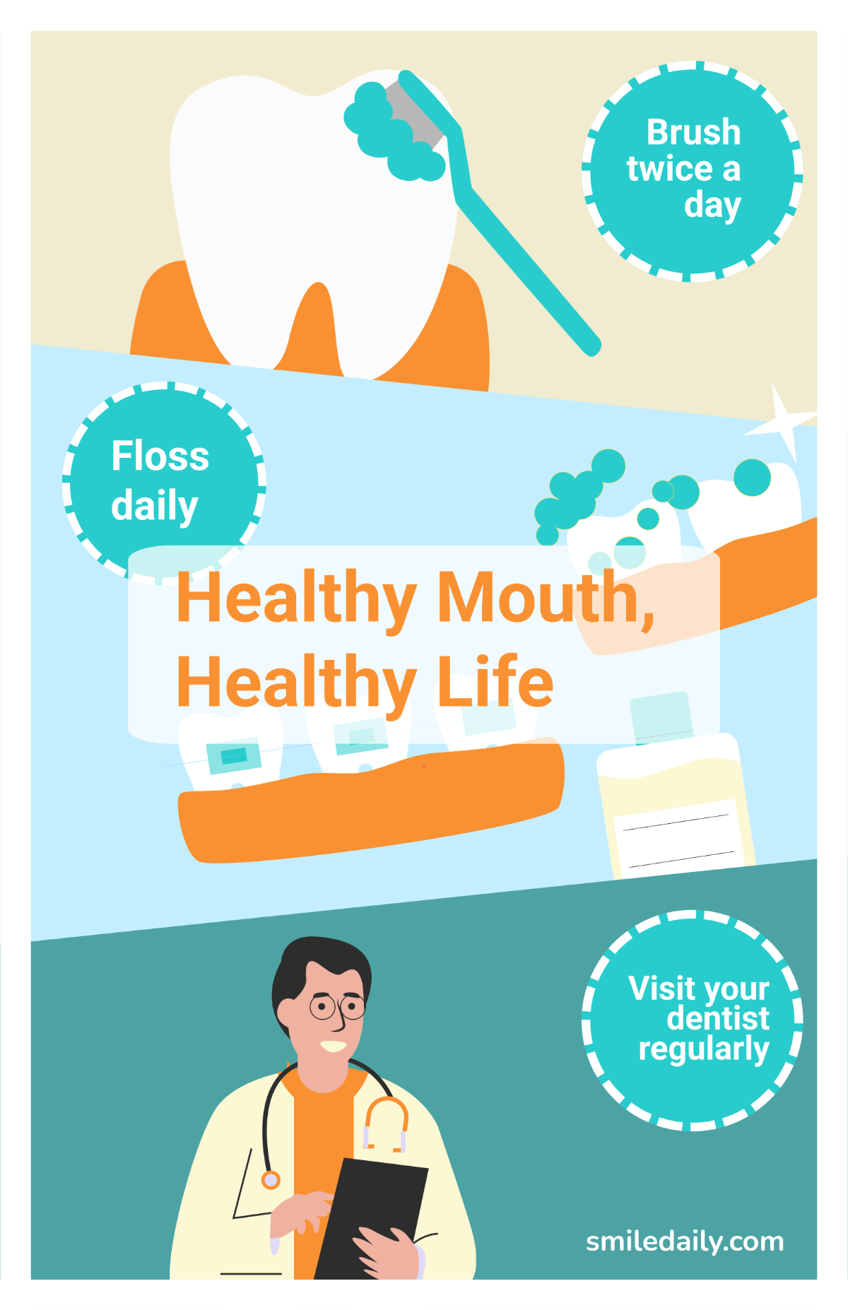 Free Dental Awareness Poster Template