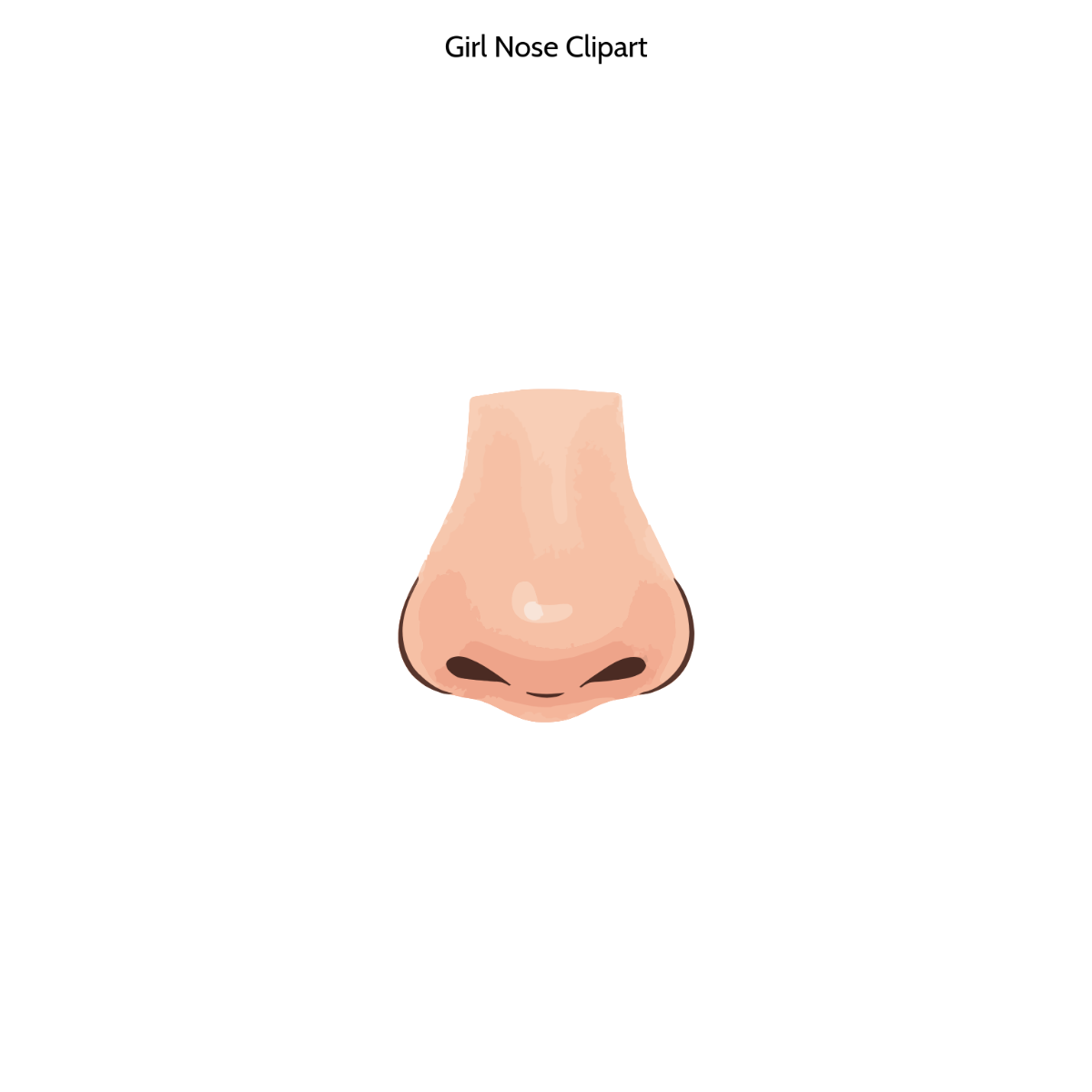 Free Girl Nose Clipart to Edit Online