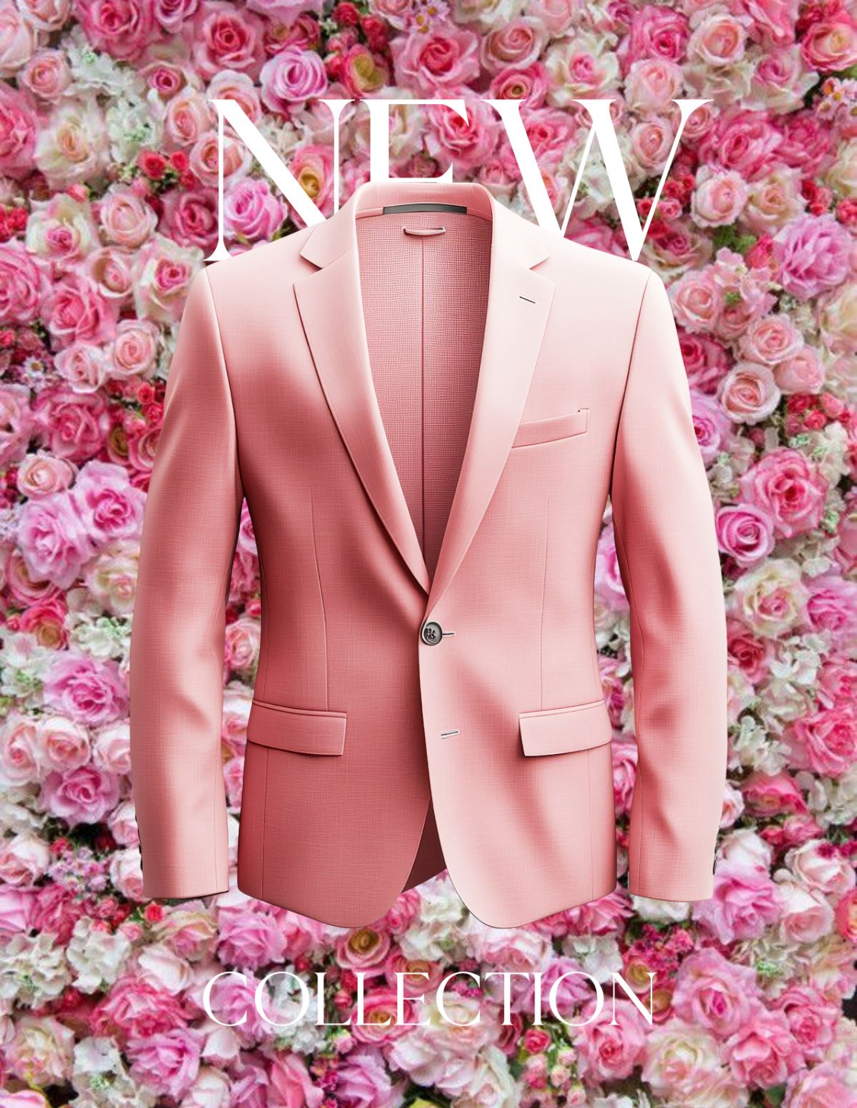 Free Pink Floral Photo Template