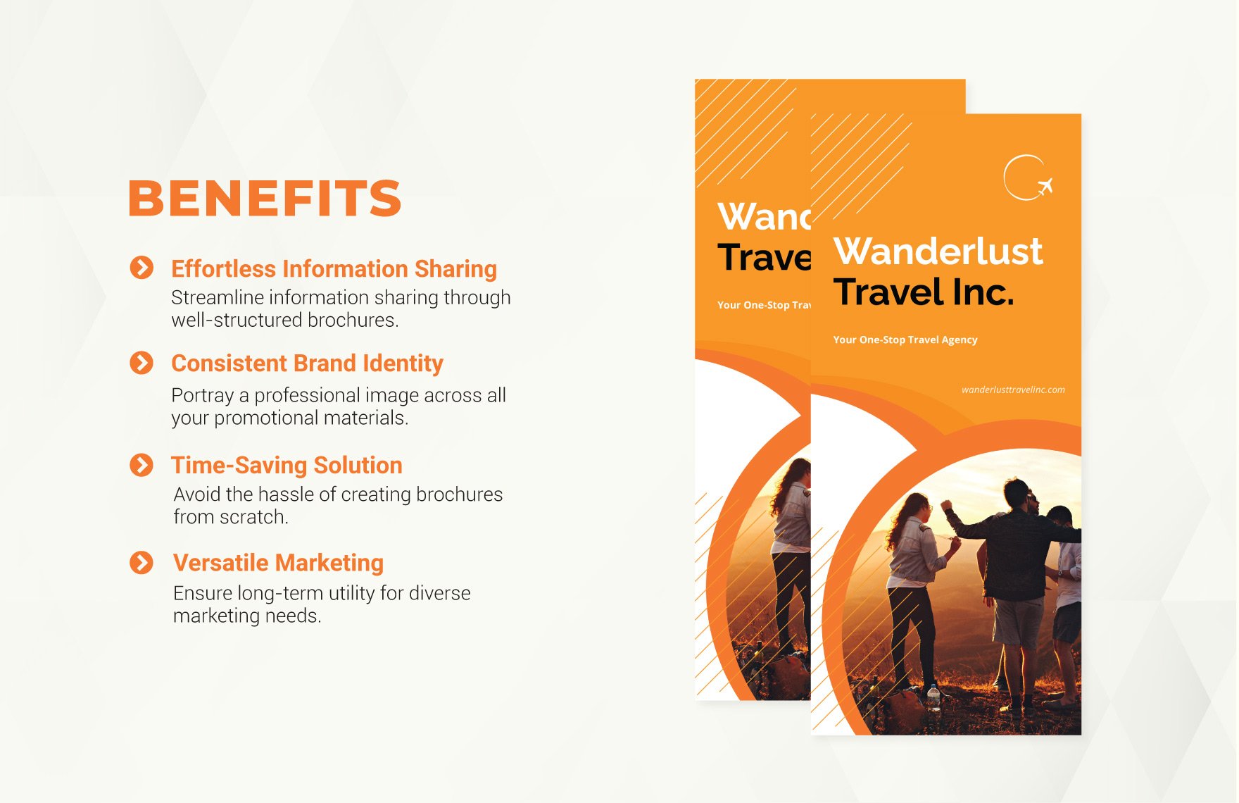 Printable Travel Agency Brochure Template