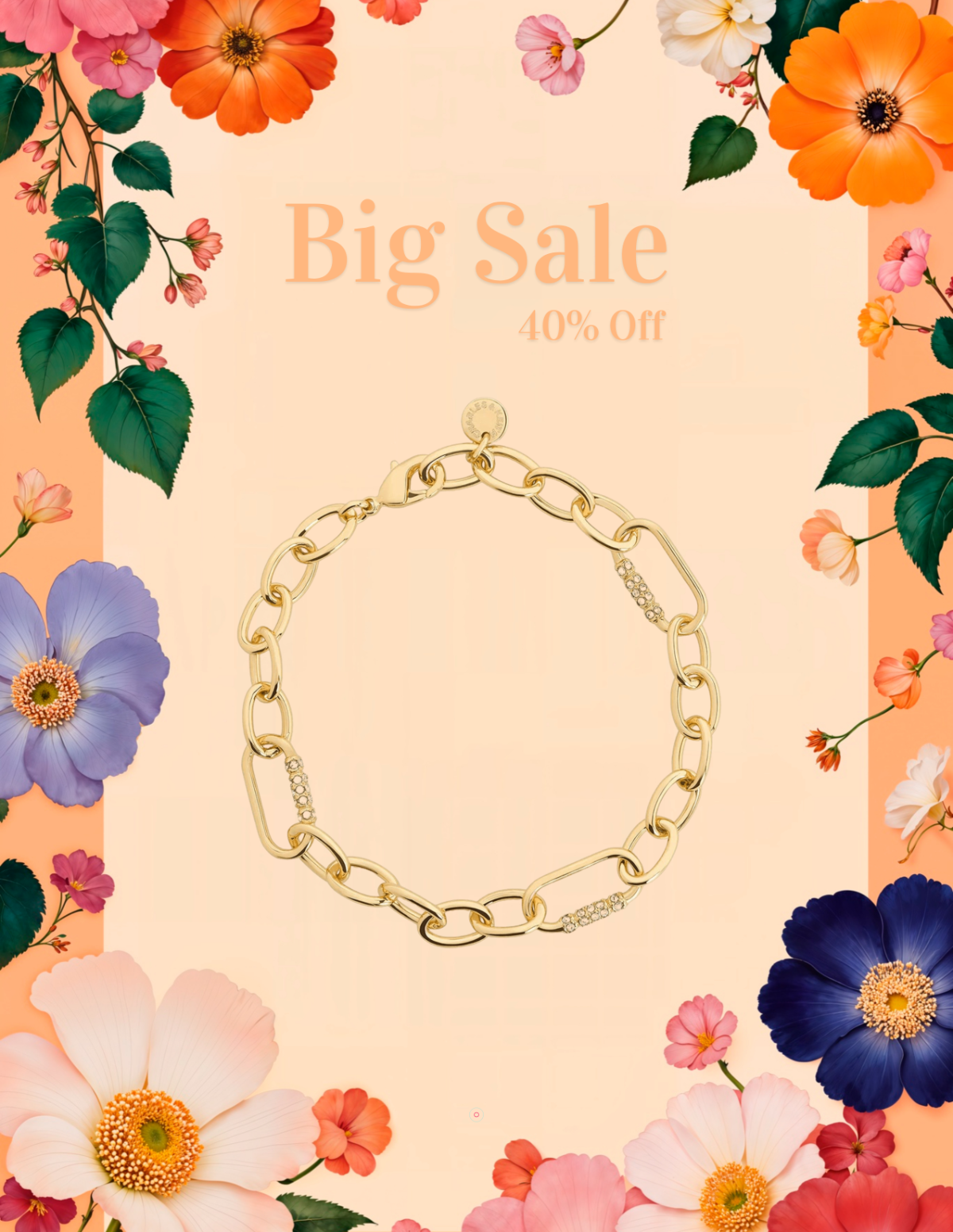 Free Floral Frame Photo Template