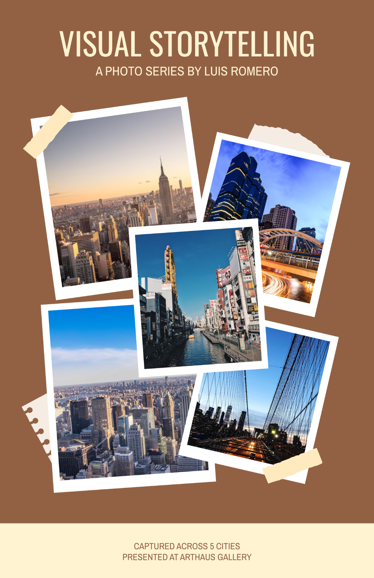 Free Photo Presentation Poster Template to Edit Online