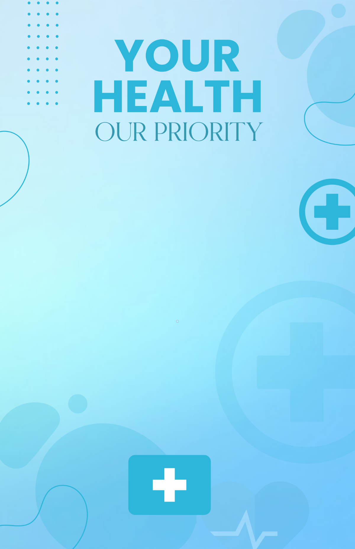 Free Medical Background Clinic Poster Template