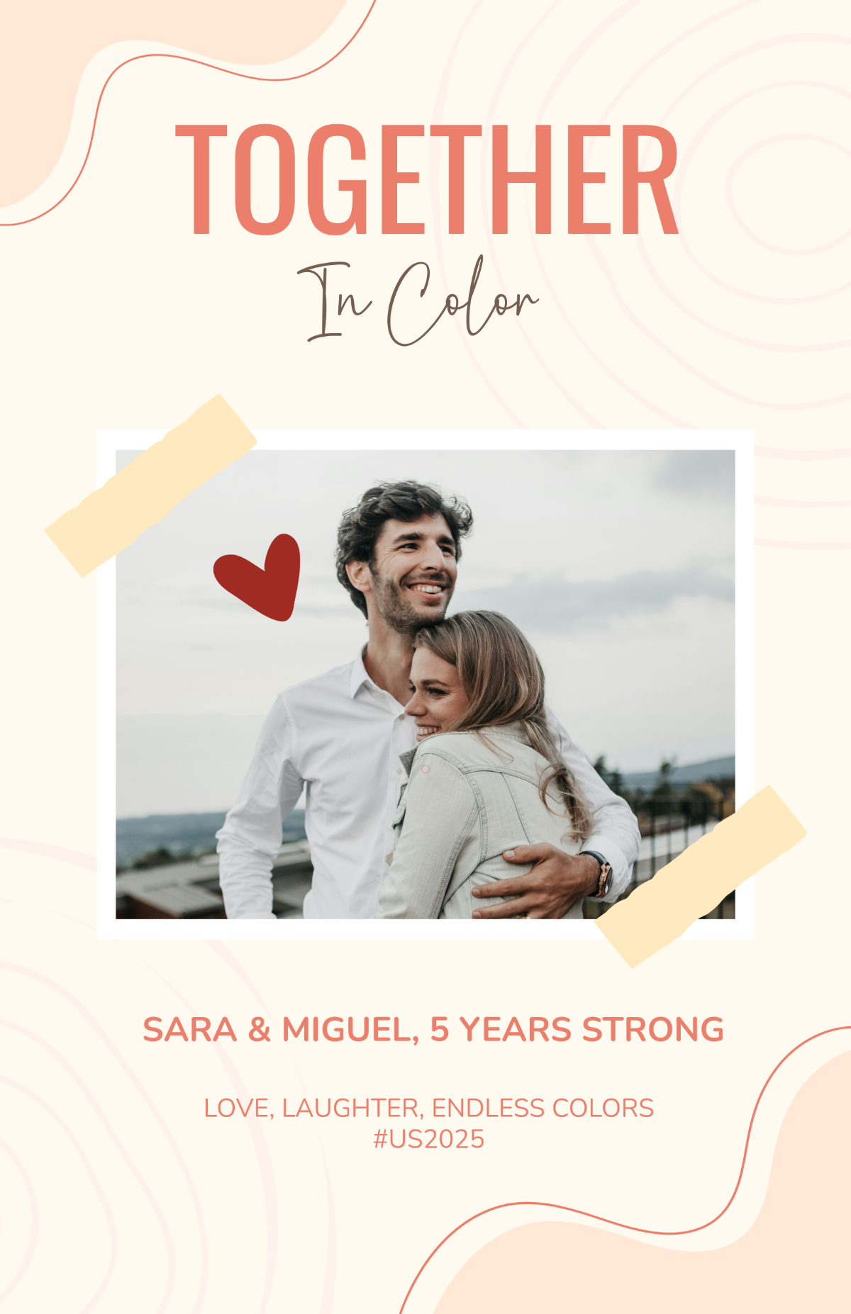 Free Couple Photo Poster Template