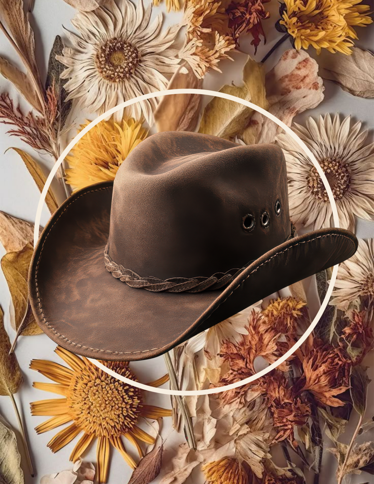 Free Dried Floral Photo Template