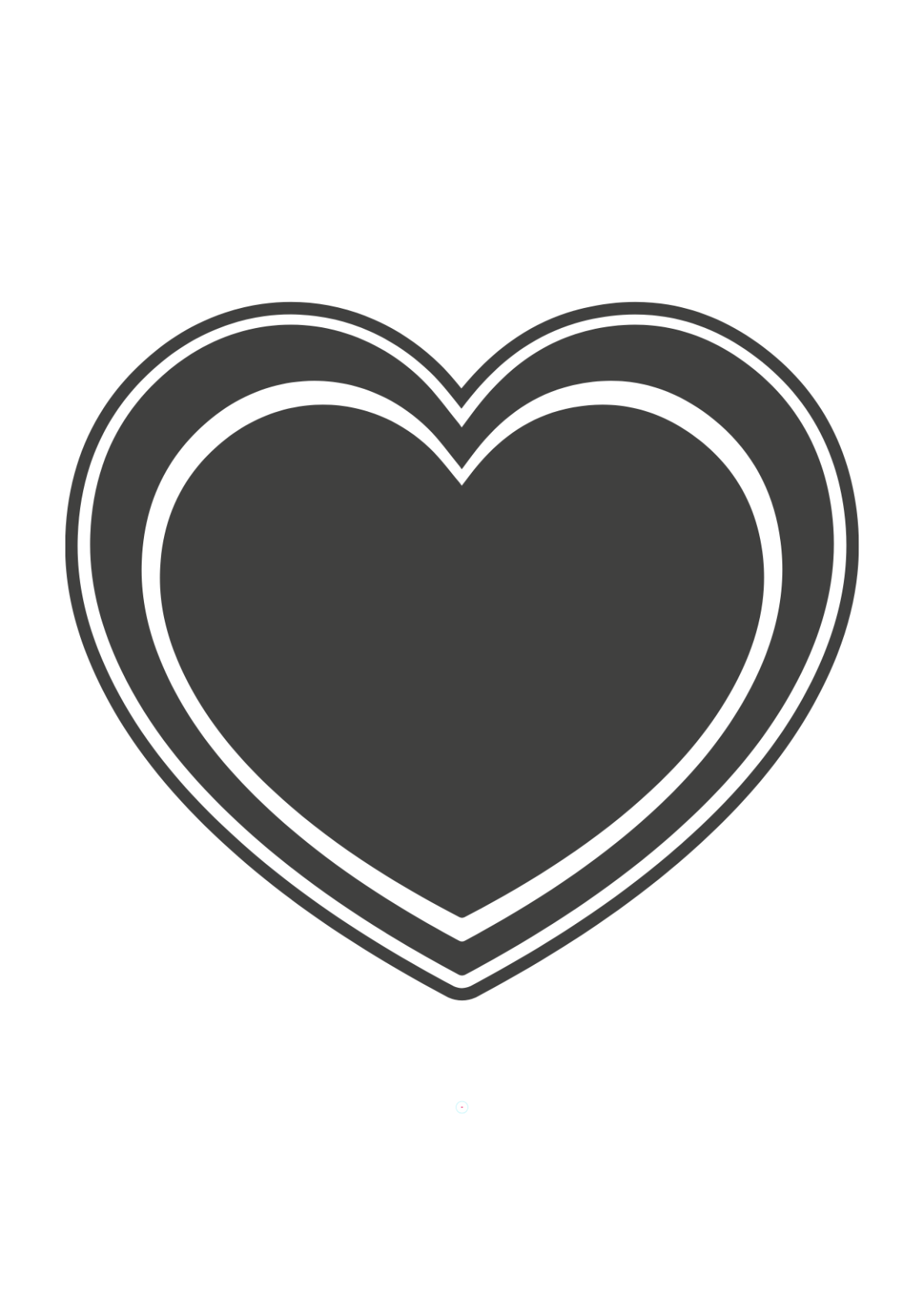 Free Heart Stencil Template