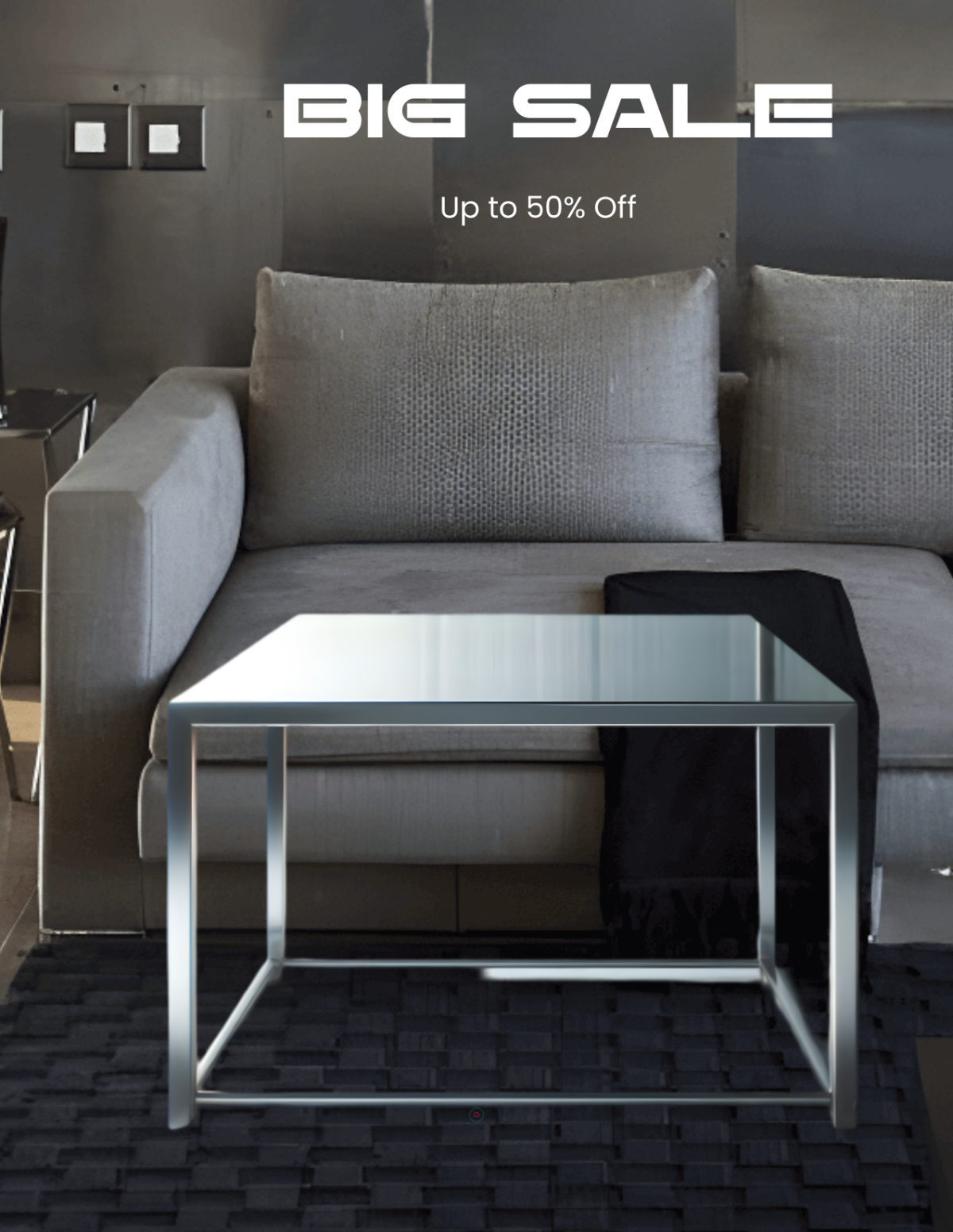Free Metal Interior Photo Template
