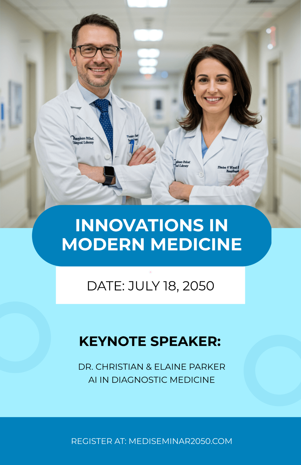 Free Creative Medical Seminar Poster Template