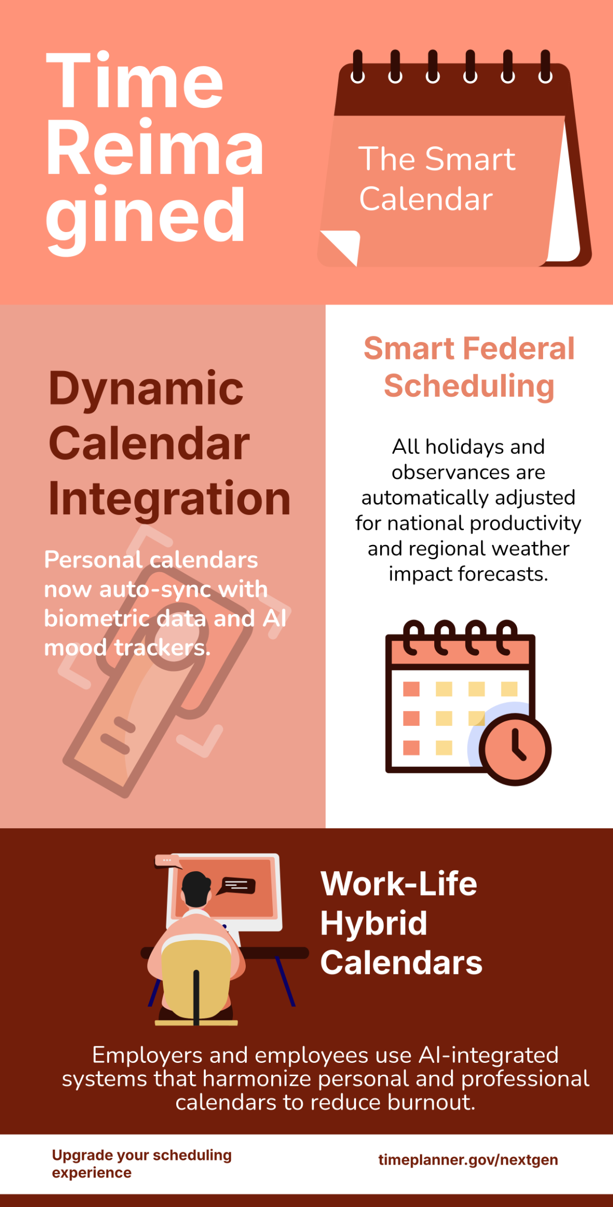 Free Simple Calendar Infographic Poster Template