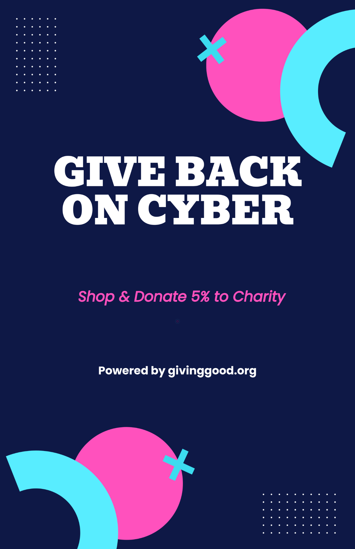 Free Nonprofit Cyber Monday Poster Template