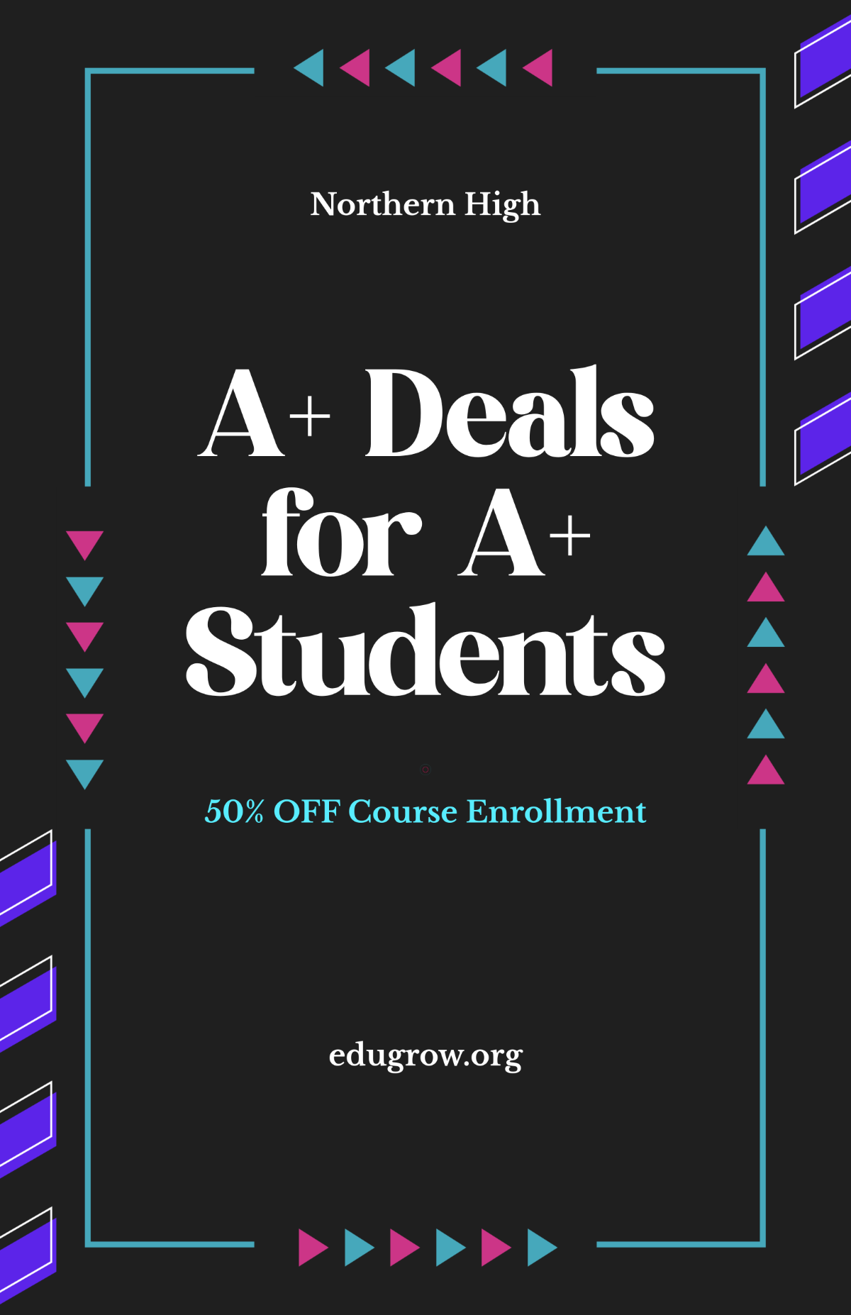 Free Creative Education Cyber Monday Poster Template
