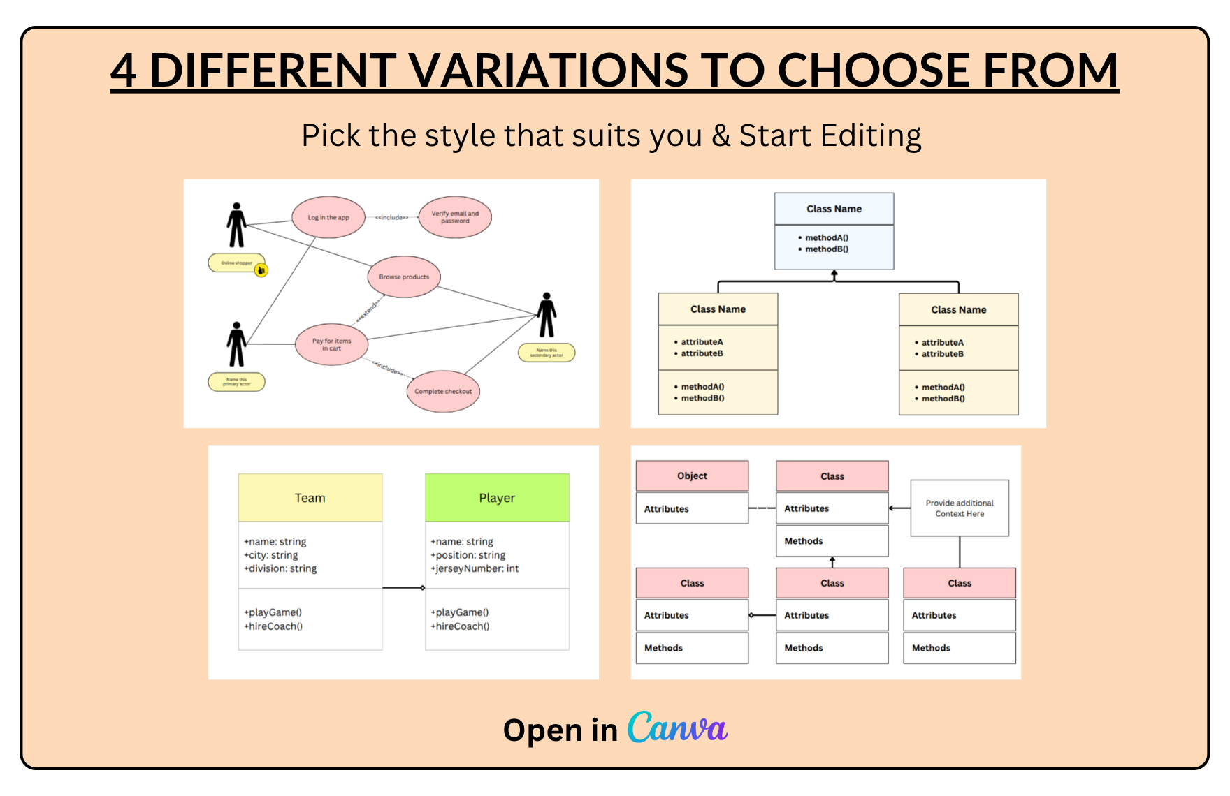 Free UML Diagram Template