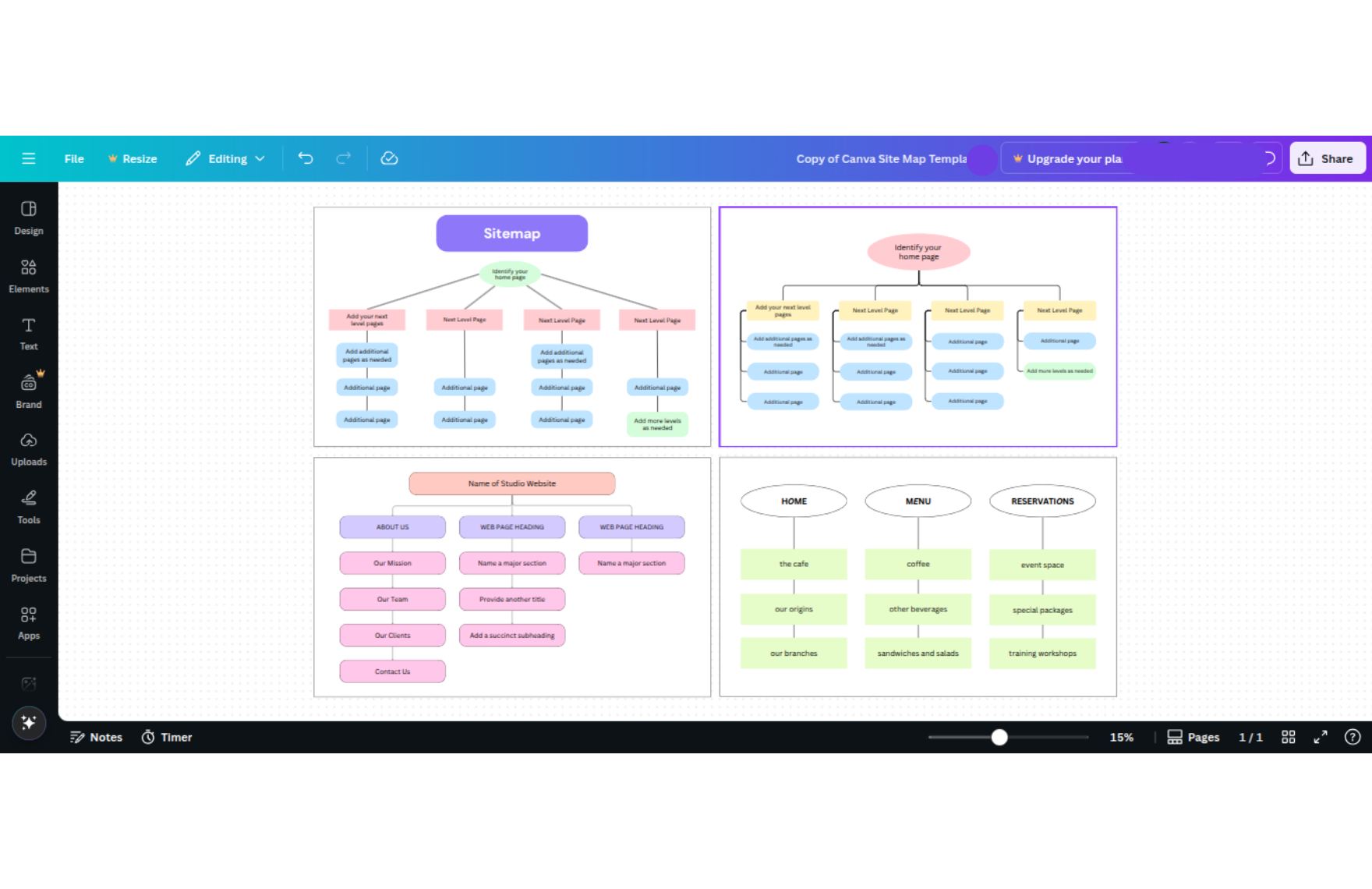 Free Site Map Template