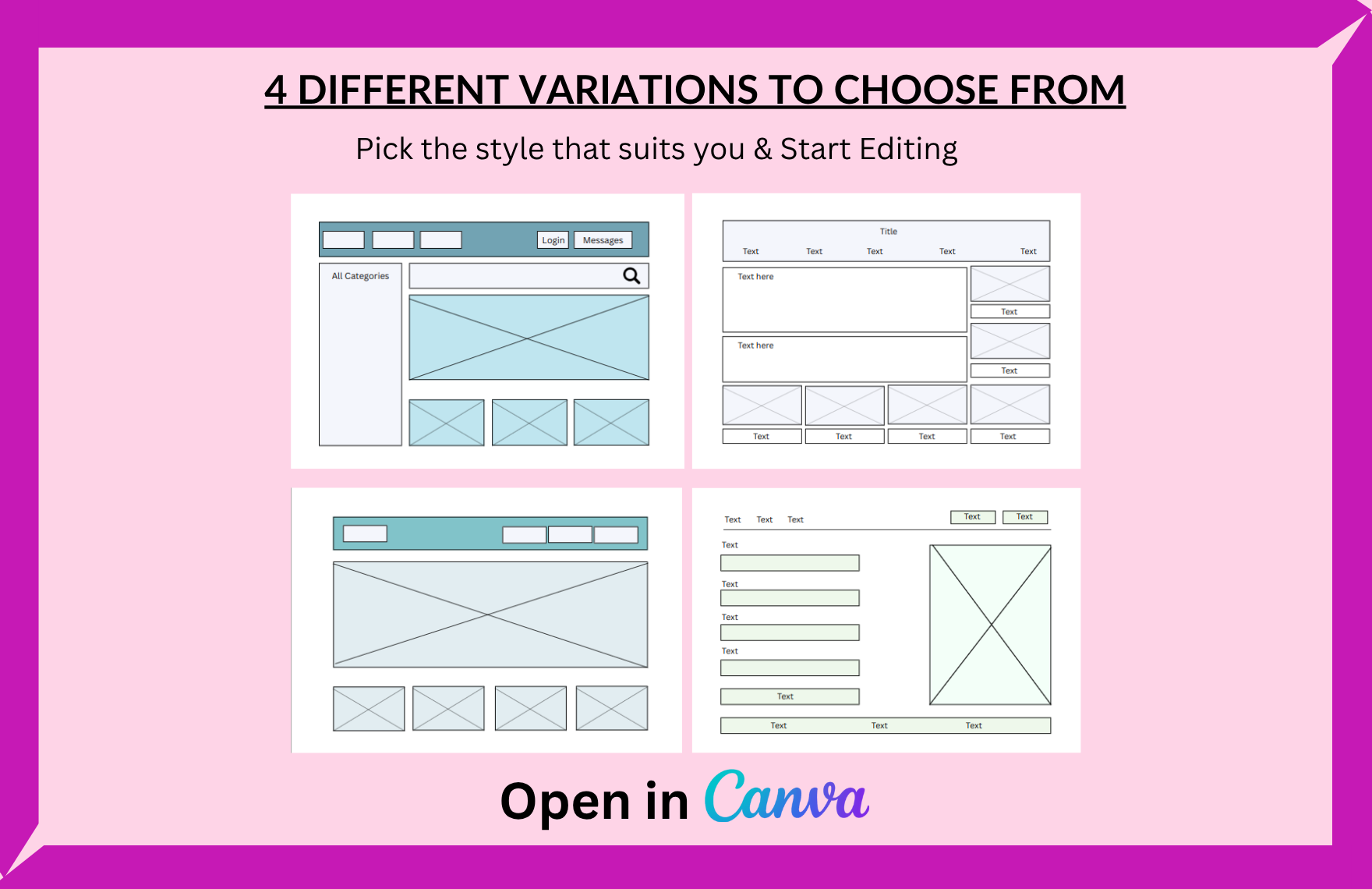 Free Wireframe Template