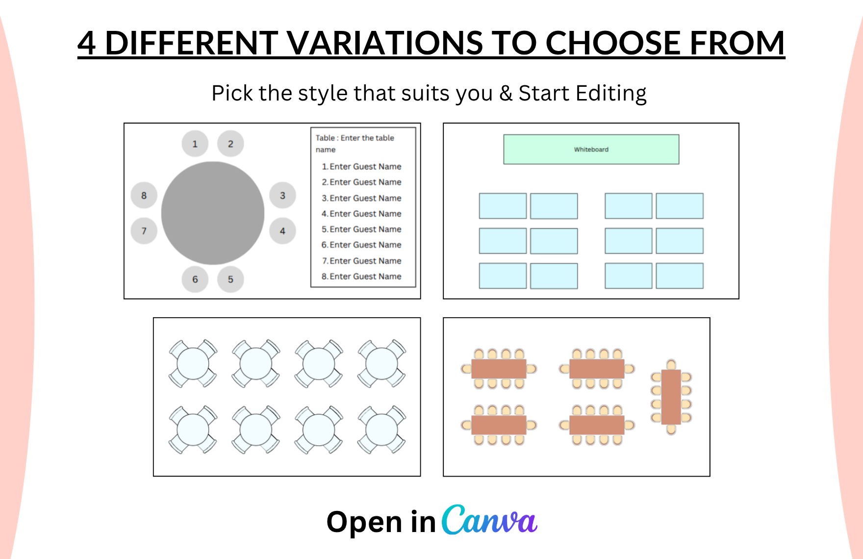 Free Seating Chart Template