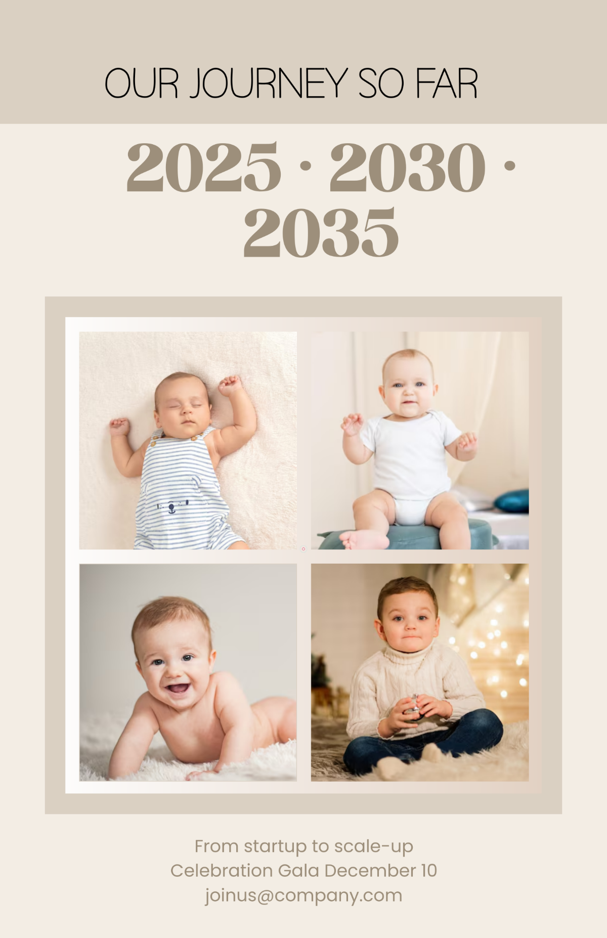Free Milestones Photo Poster Template