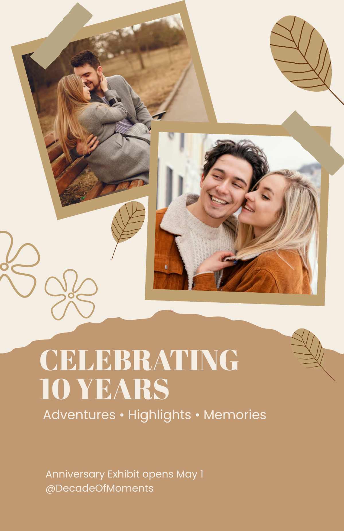 Free Anniversary Photo Poster Template