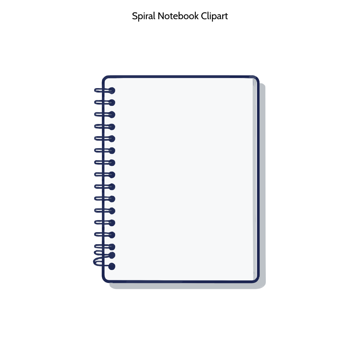 Free Spiral Notebook Clipart Template