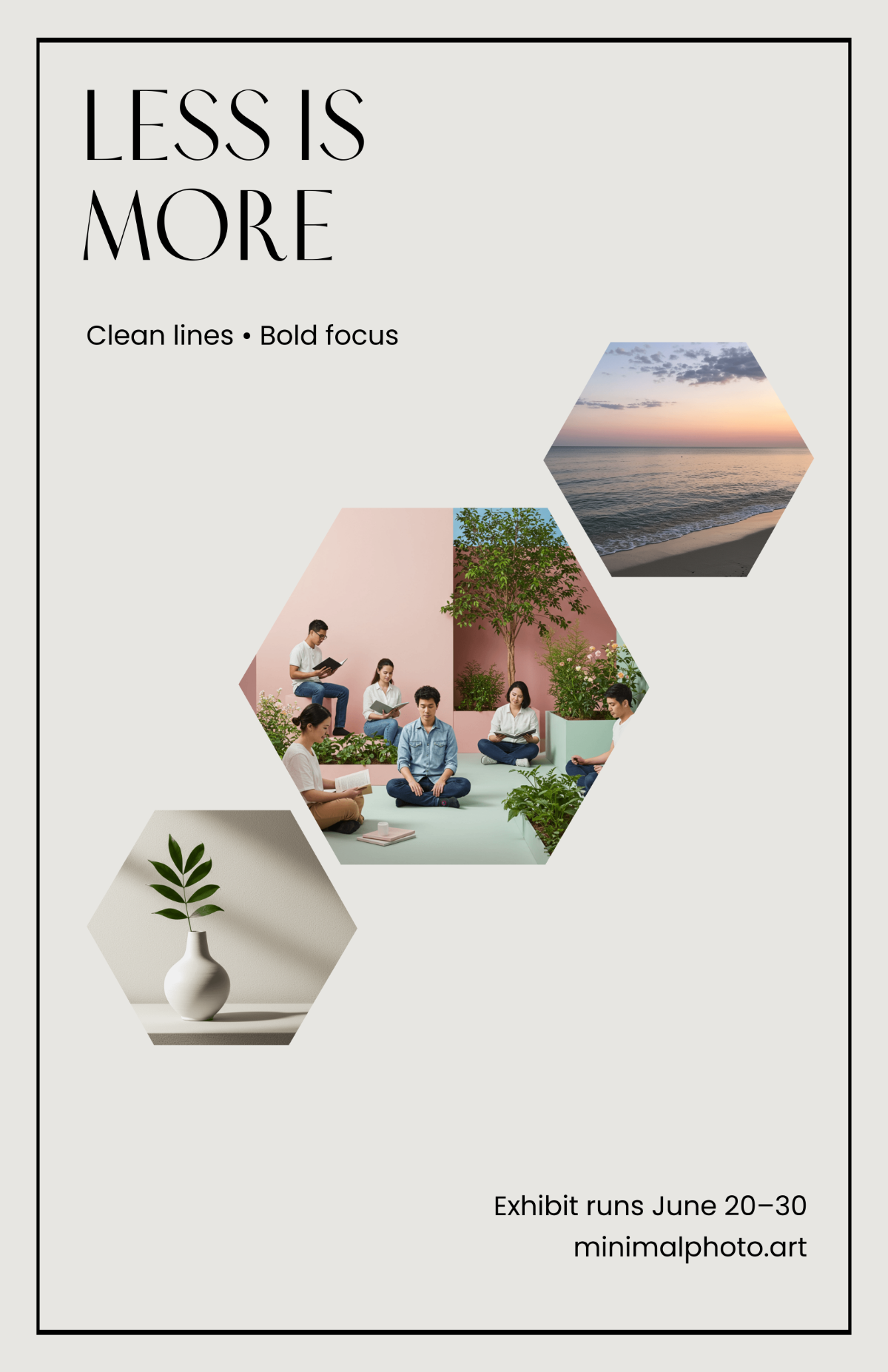 Free Minimalist Photo Poster Template