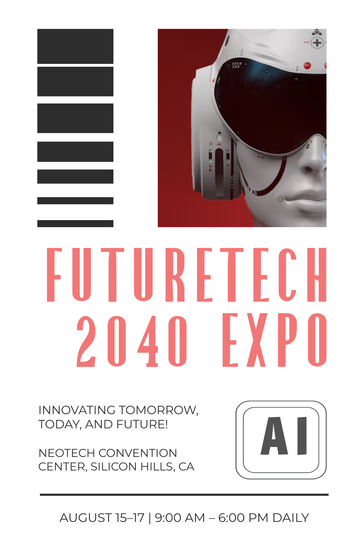 Free Futuristic Technology Poster Design Template