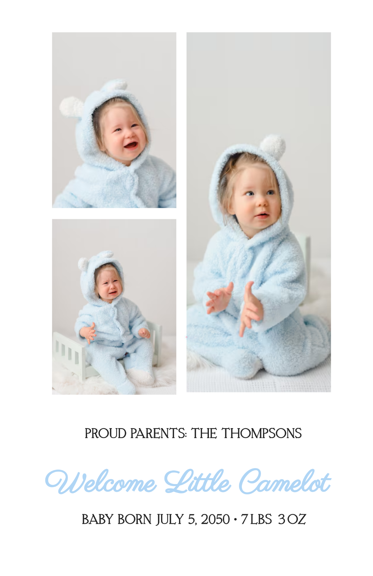 Free Baby Photo Poster Template