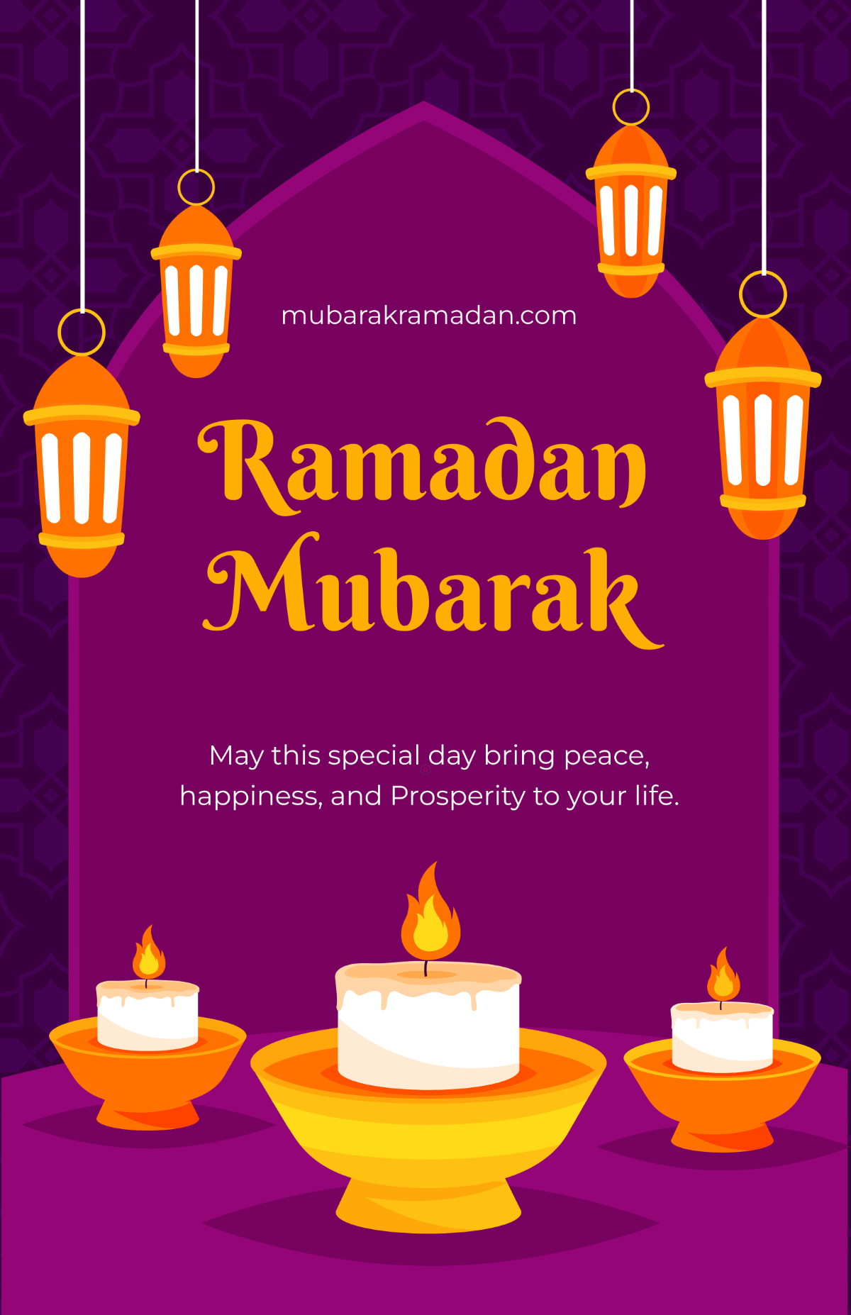 Free Ramadan Celebration Poster Template to Edit Online
