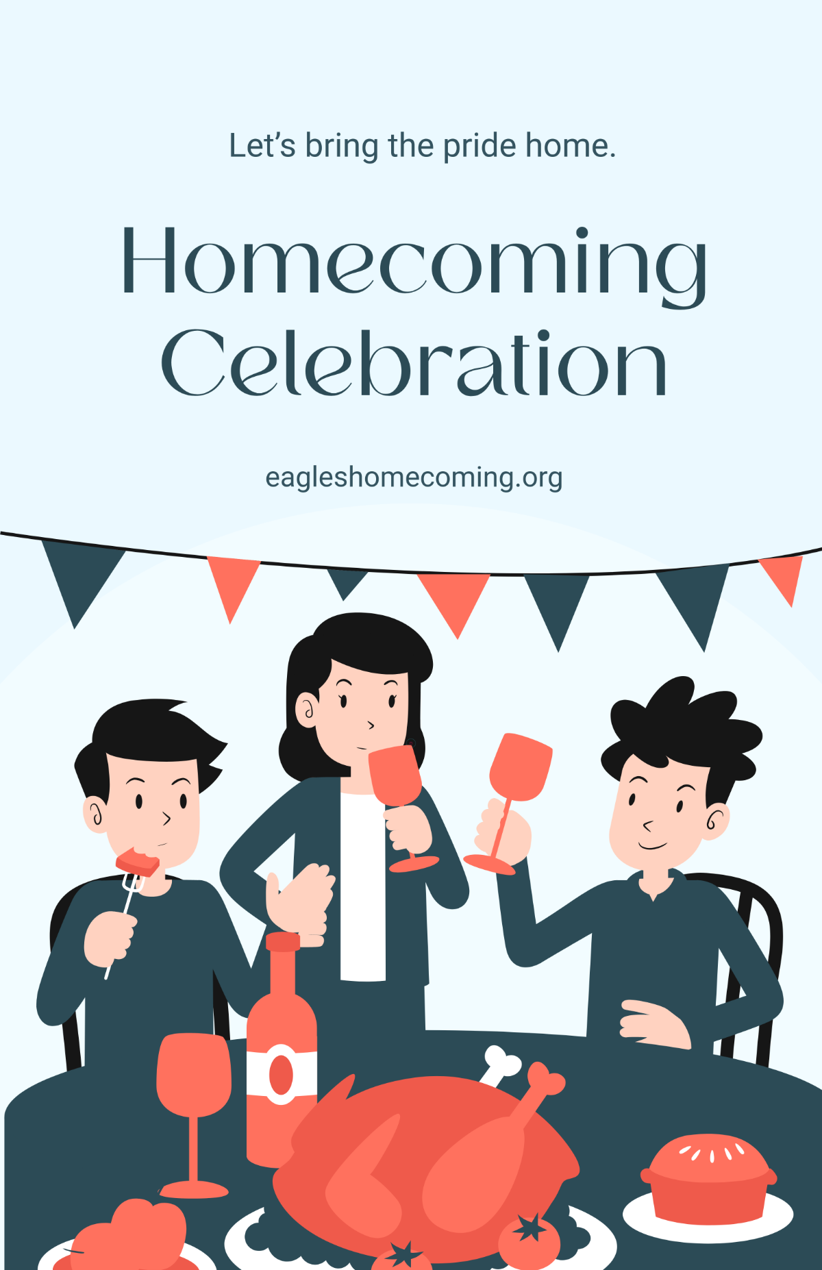 Free Homecoming Celebration Poster Template