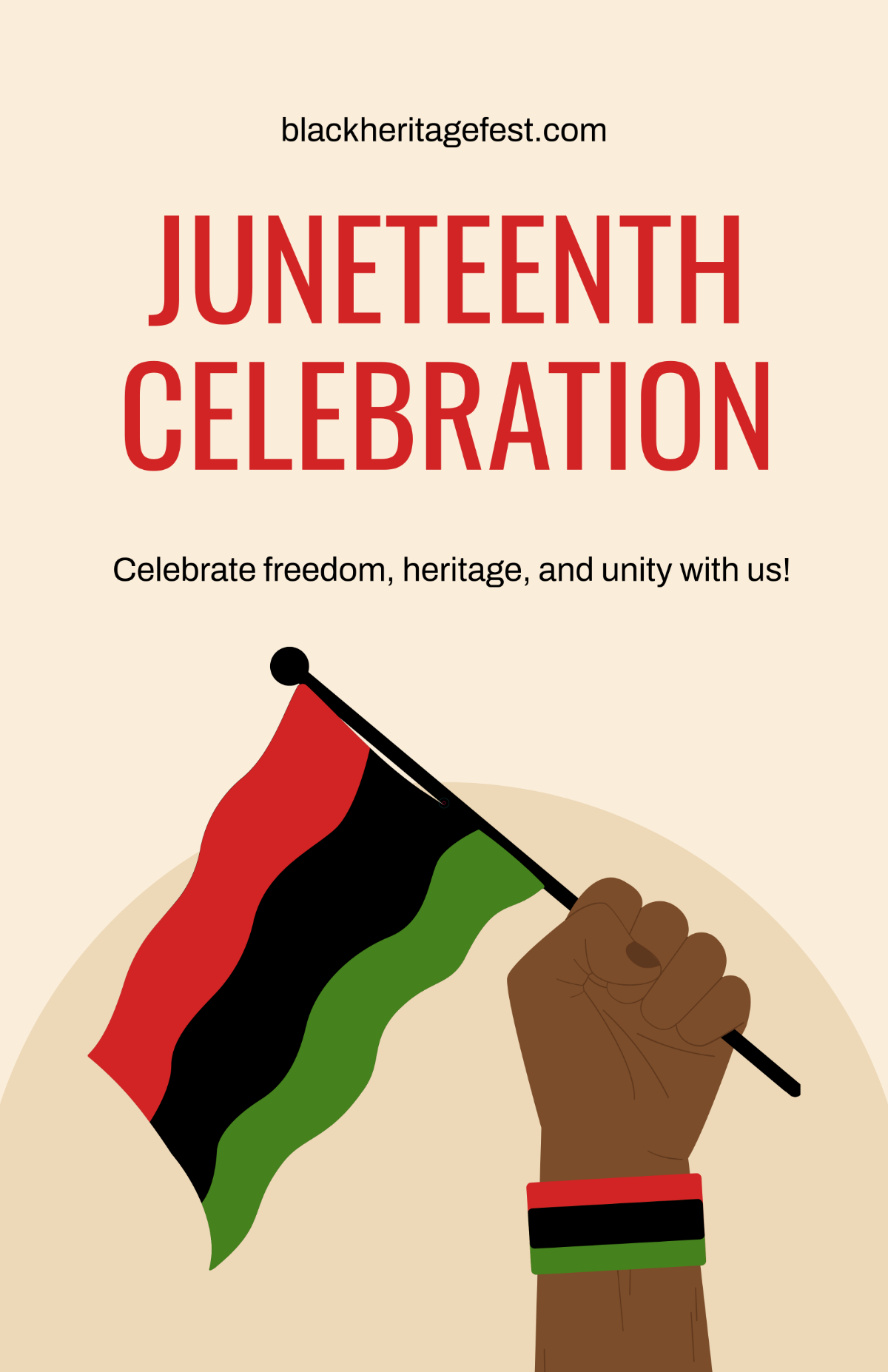 Free Juneteenth Celebration Poster Template