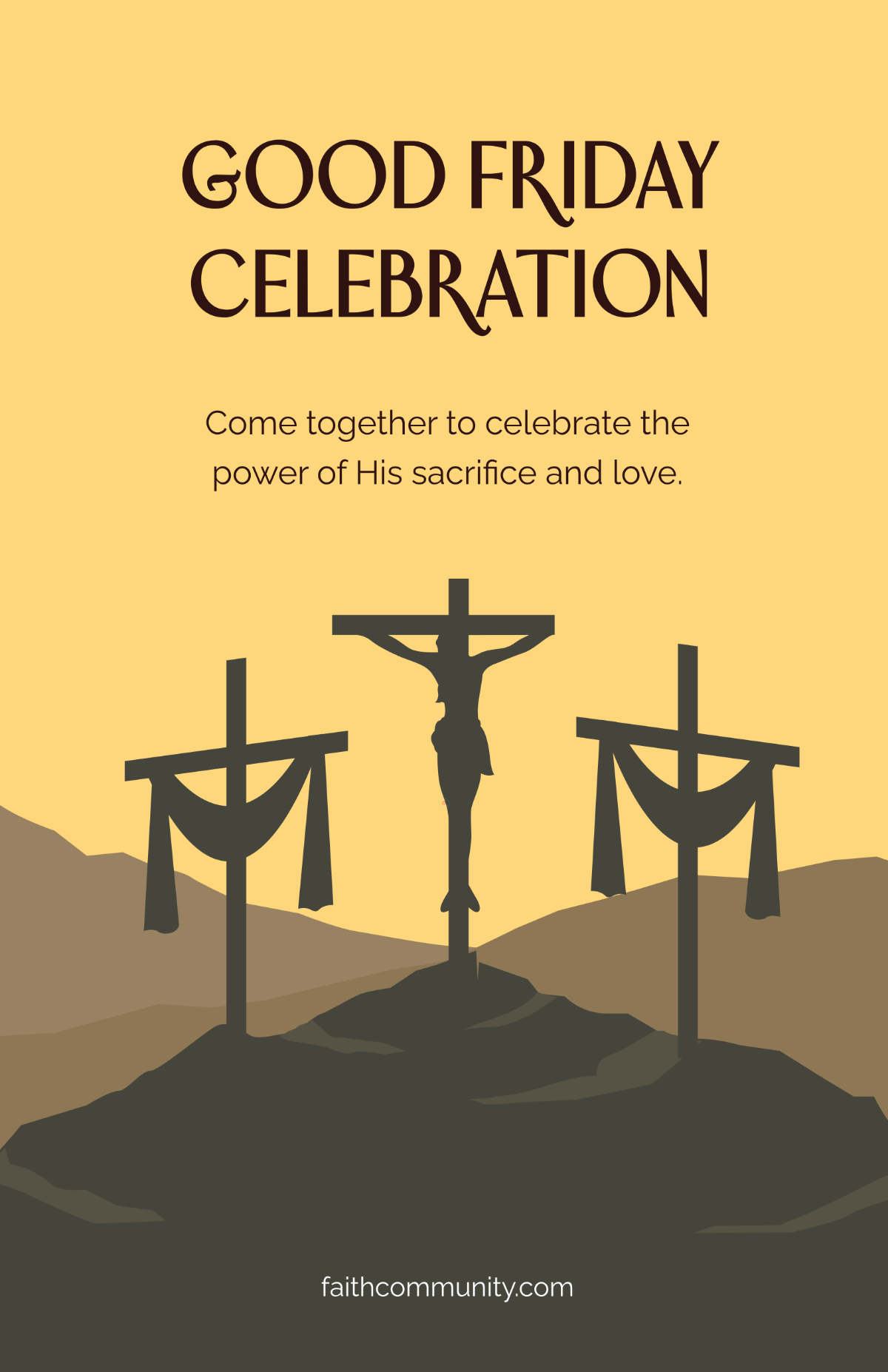Free Good Friday Celebration Poster Template