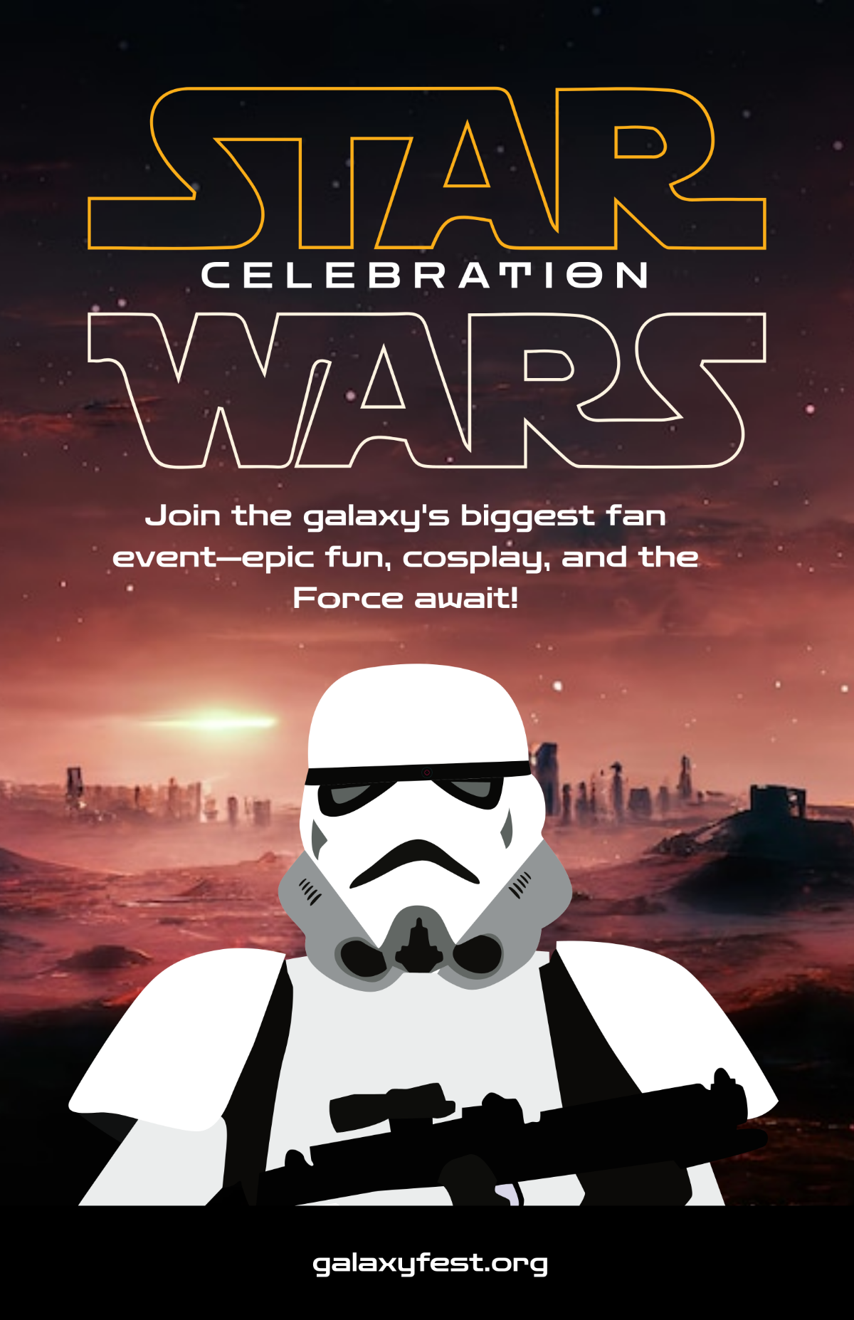 Free Star Wars Celebration Poster Template