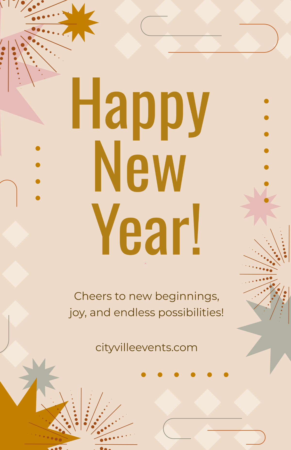 Free New Year Celebration Poster Template to Edit Online