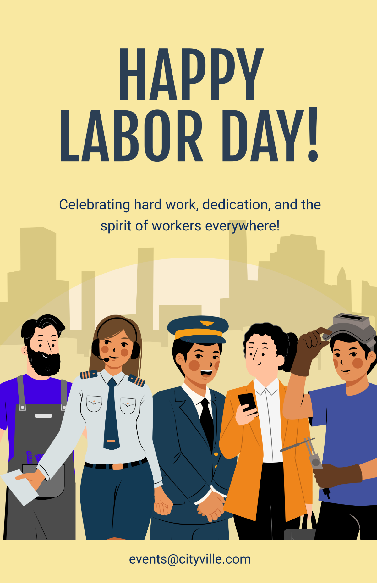 Labor Day Celebration Poster Template