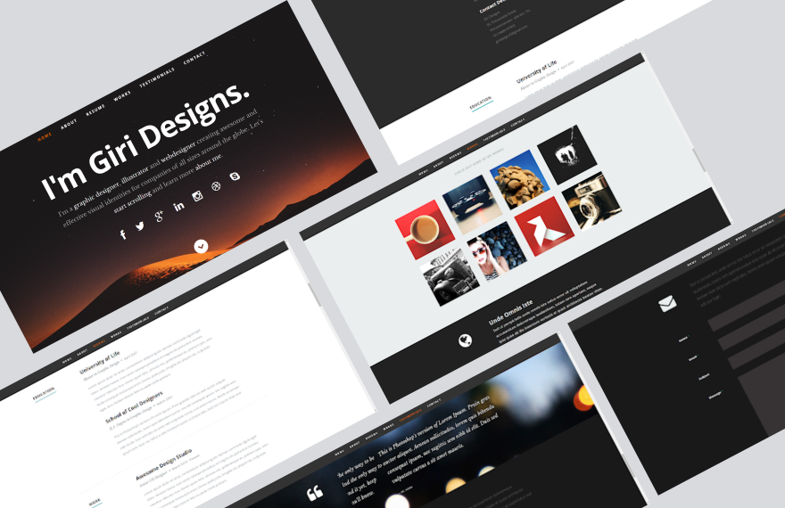 Free Portfolio PHP Website Template